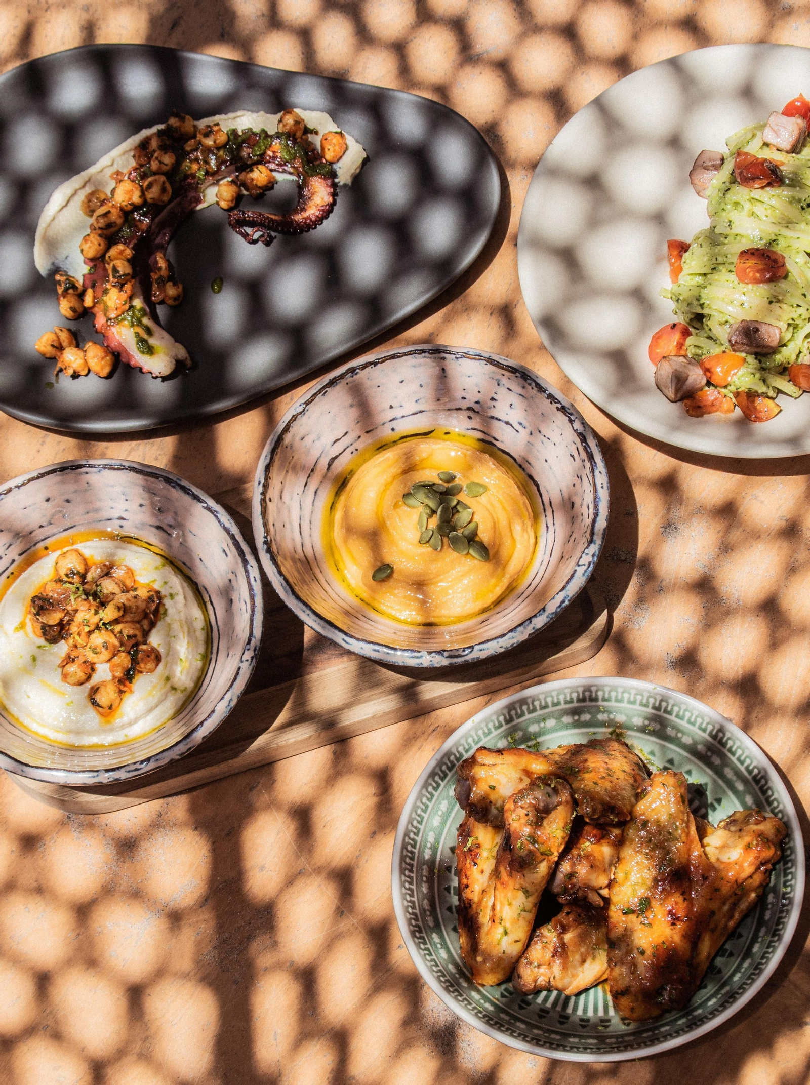 Una selección de platos de Playa Padre