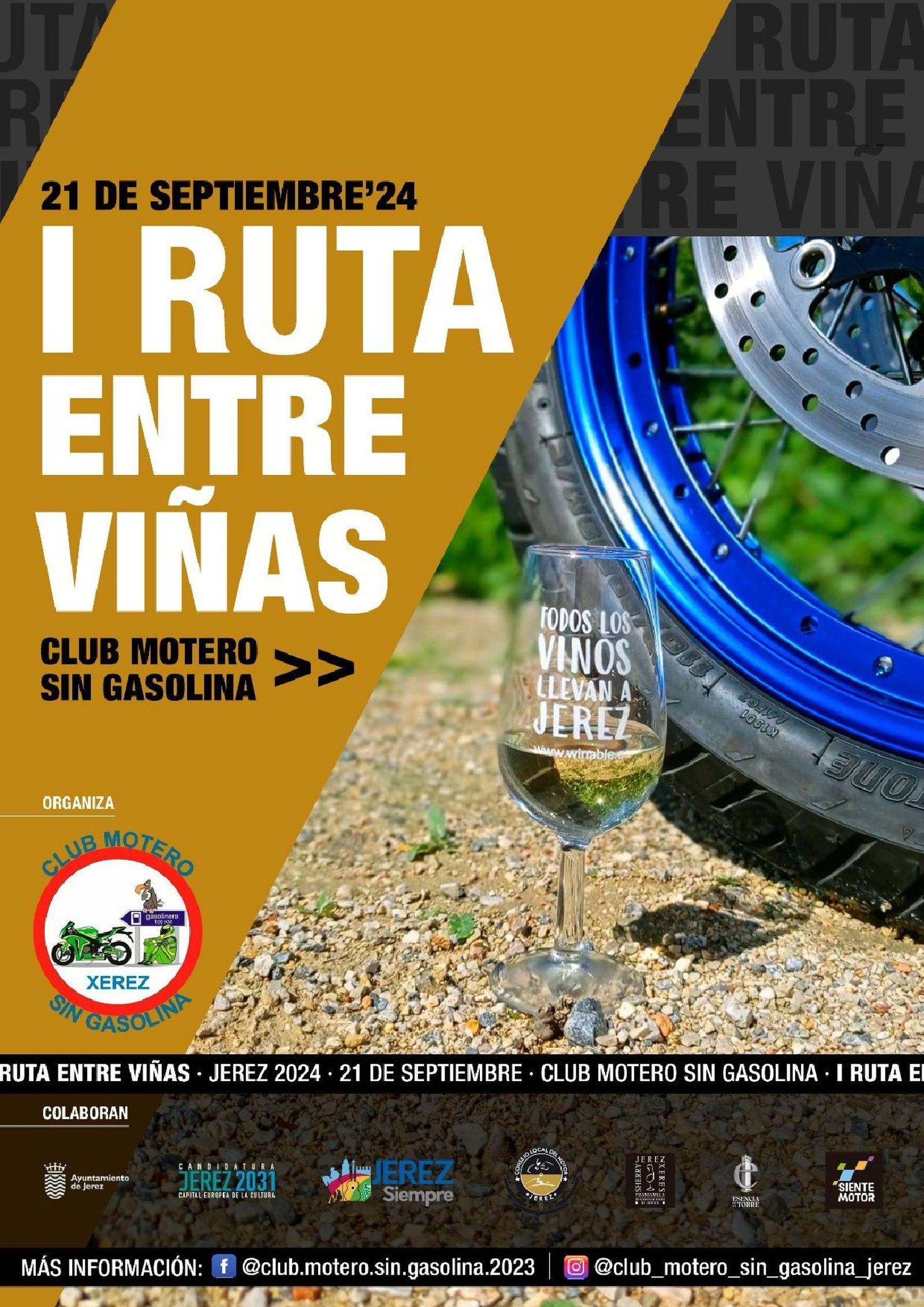 Cartel de la I Ruta Entre Viñas