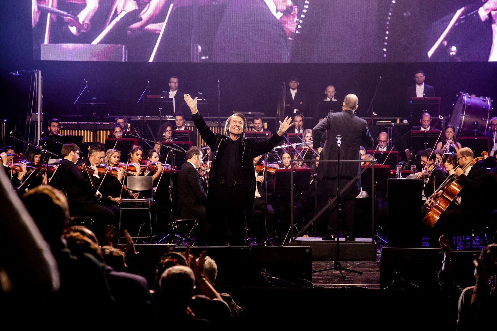 Raphael, durante su último concierto en el Teatro Real.