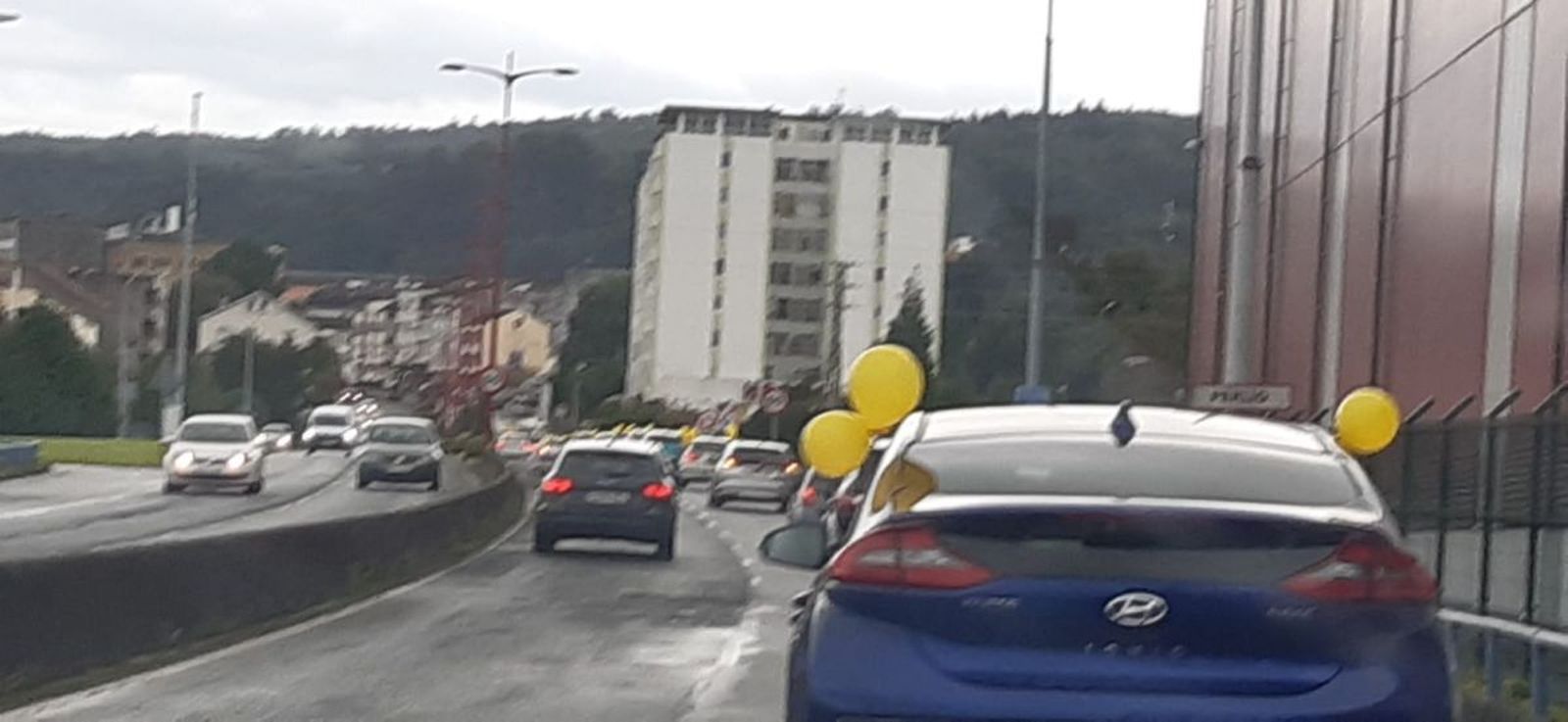 Protesta de la Plataforma por un Transporte Público Digno en Ferrol y Comarca