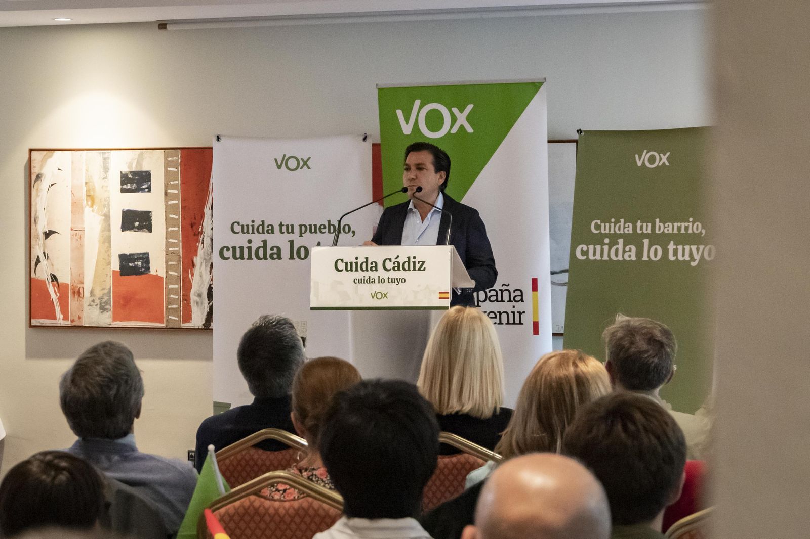 Espinosa de los Monteros, en un mitin de Vox en Jerez