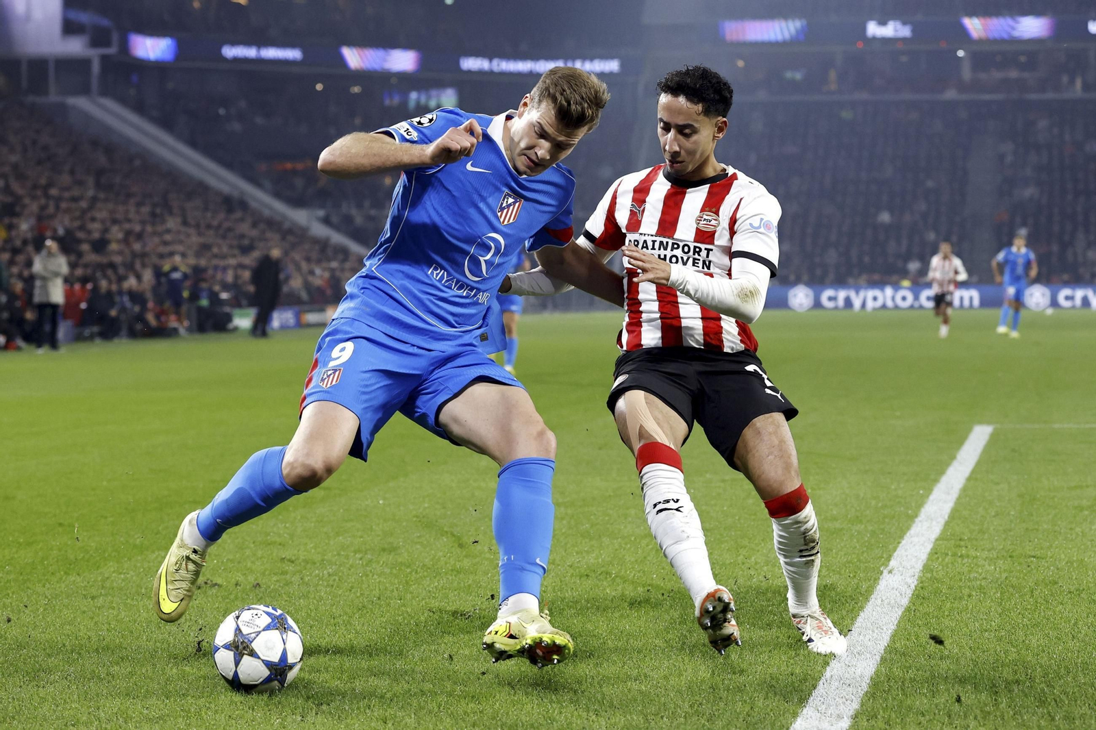 Las imágenes del PSV Eindhoven-Atlético de Madrid