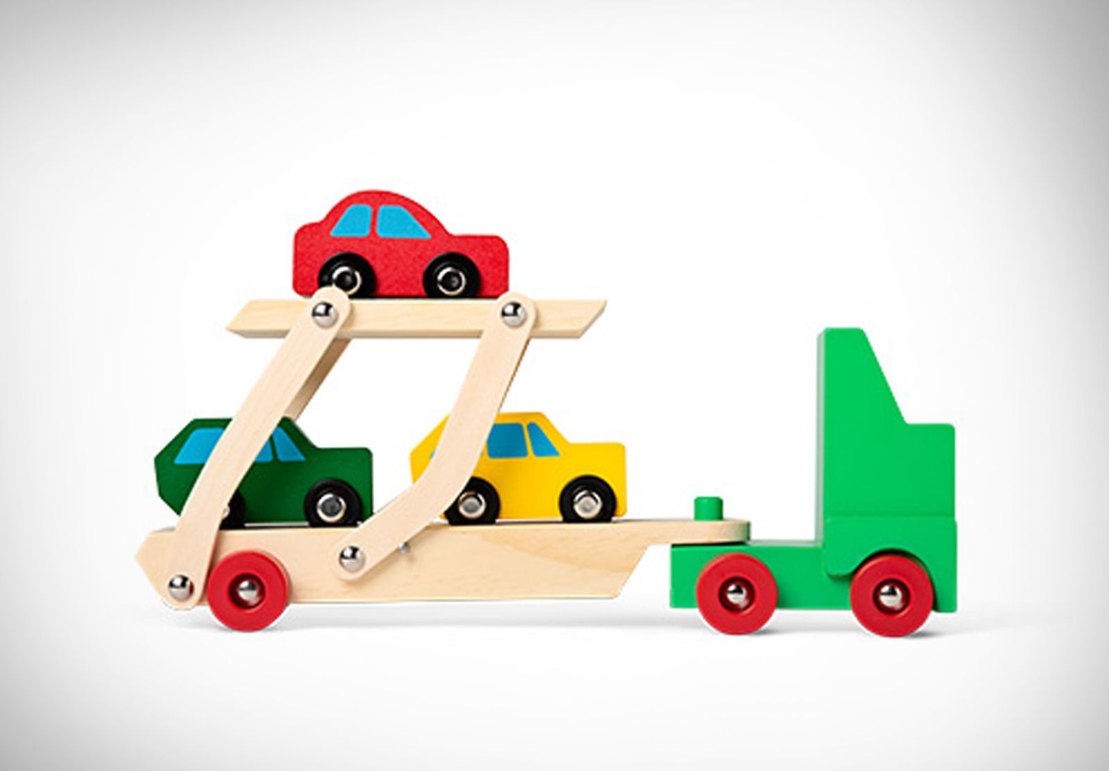 Portacamiones de madera de la tienda Tiger