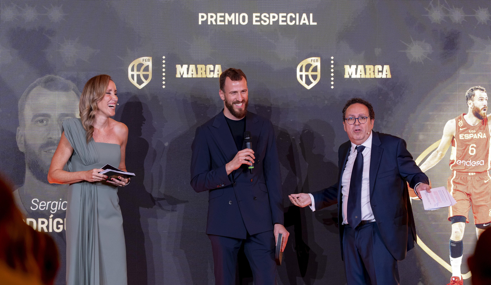 Alberto Díaz, en la gala del baloncesto español