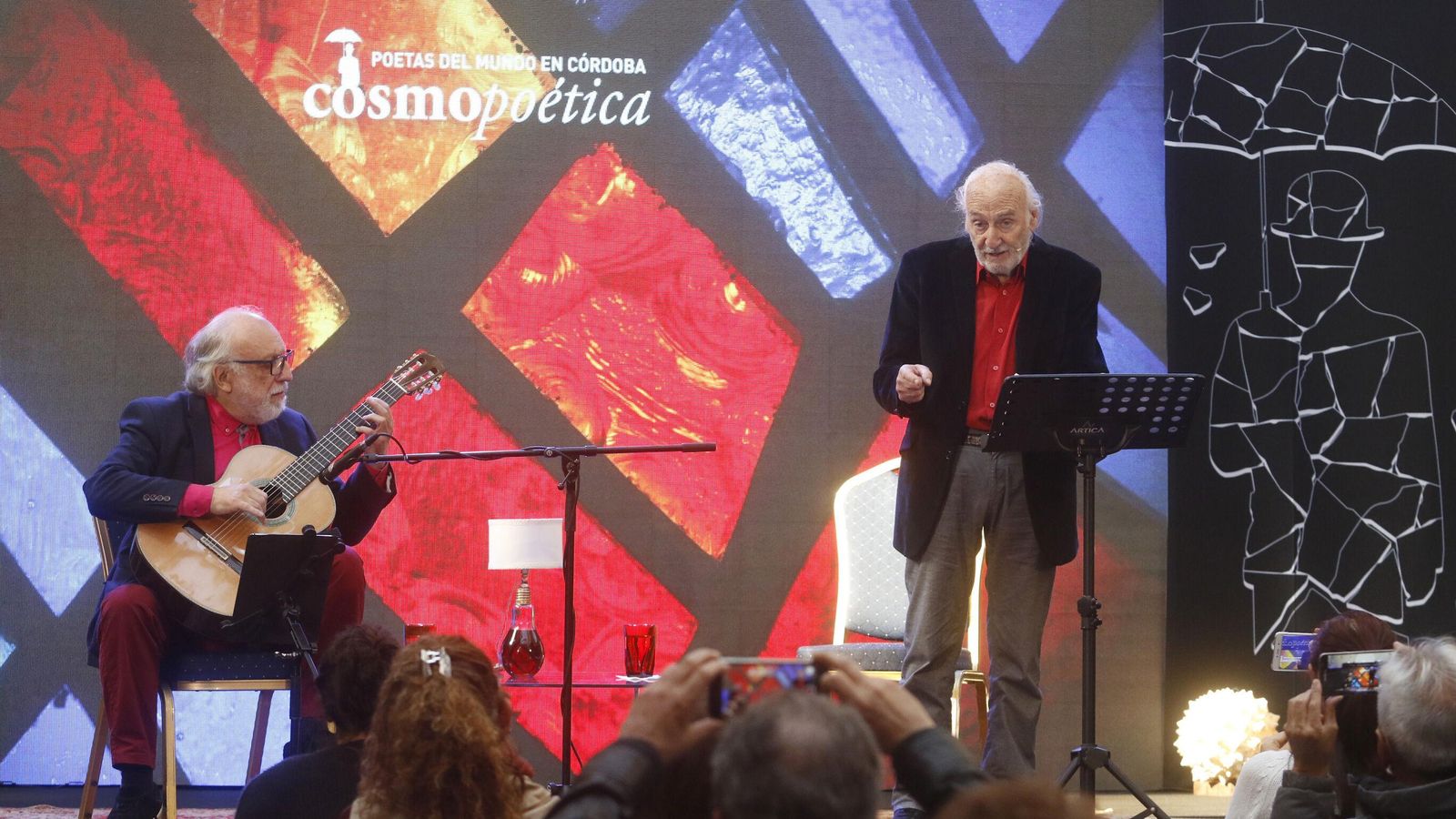 Héctor Alterio, durante su participación en Cosmopoética.