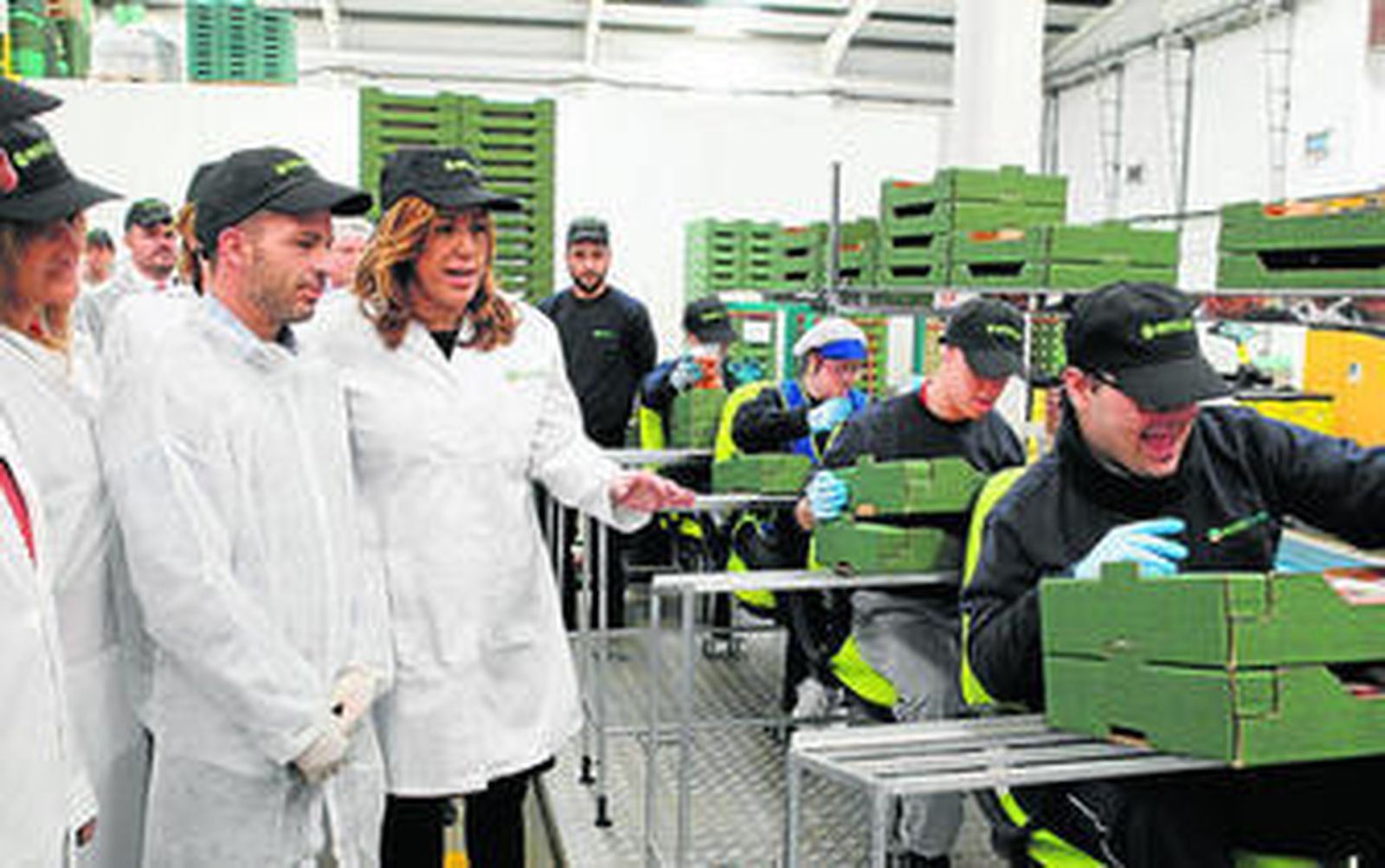 La empresa cuenta con una línea de envasado exclusivamente formada por personas con síndrome de Down.