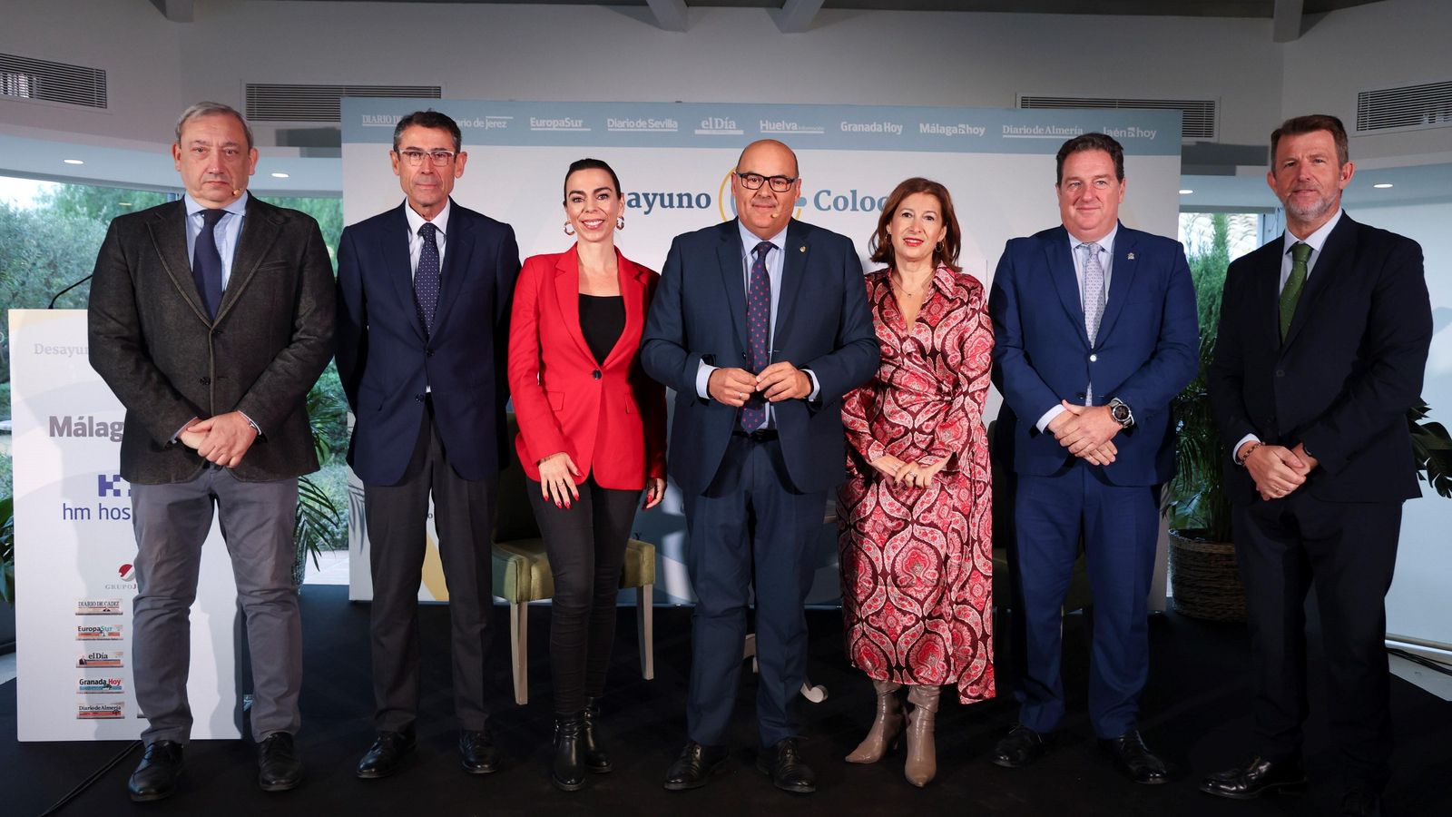 Antonio Méndez, Fernando Fernández, Teresa Pardo, Jesús Lupiañez, Gemma del Corral, Jesús Burgos y Fernando Ortega.