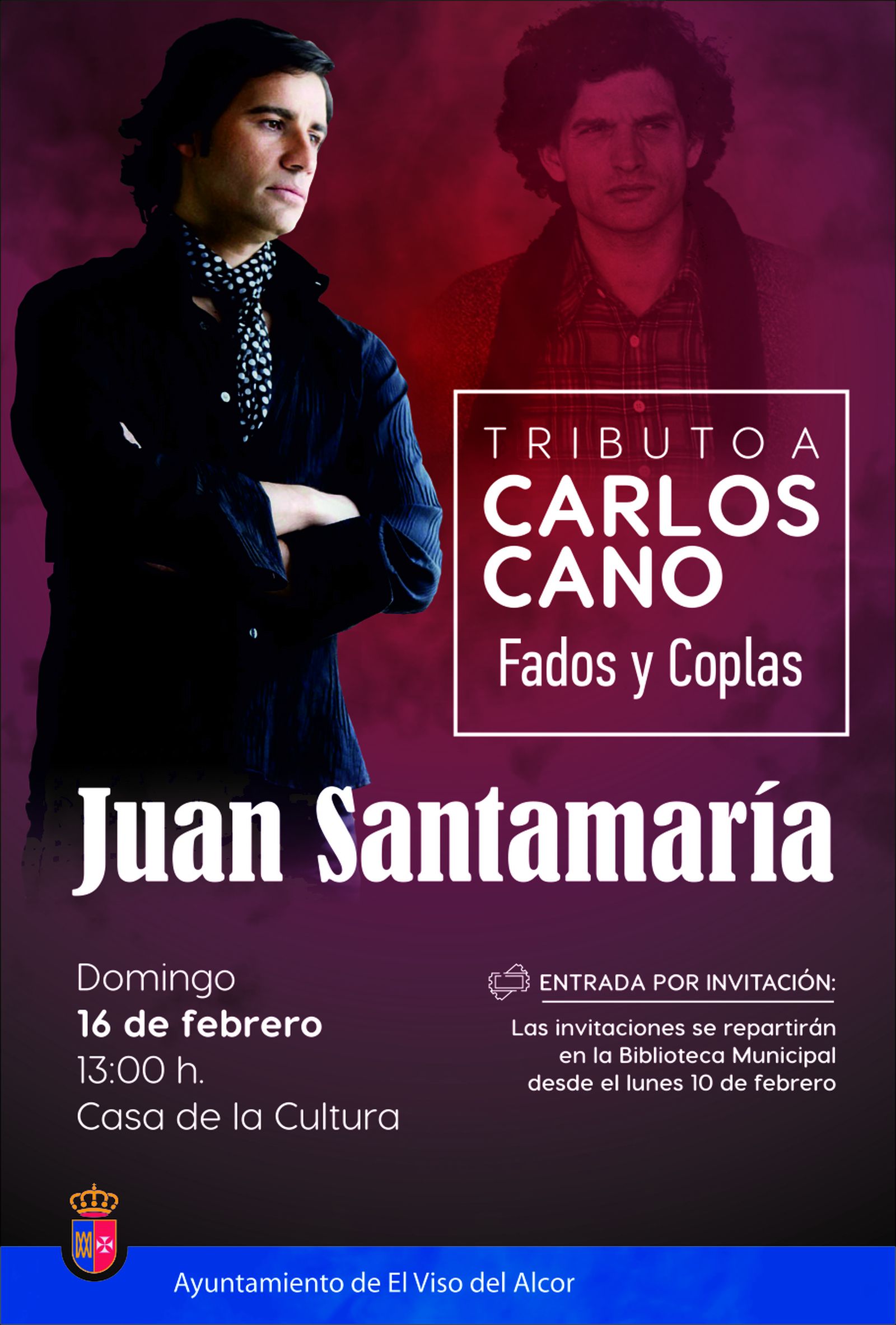 Cartel tributo a Carlos Cano
