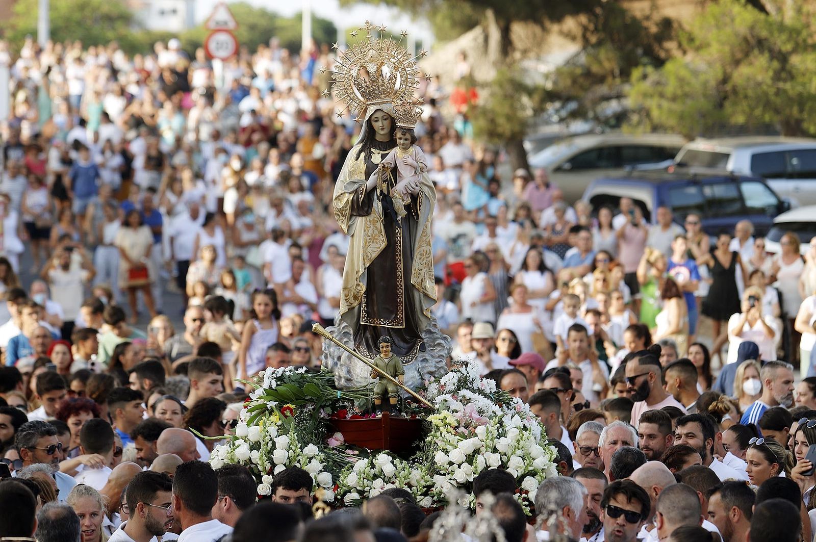 Imágenes de la procesión de la Virgen del Carmen en Punta Umbría