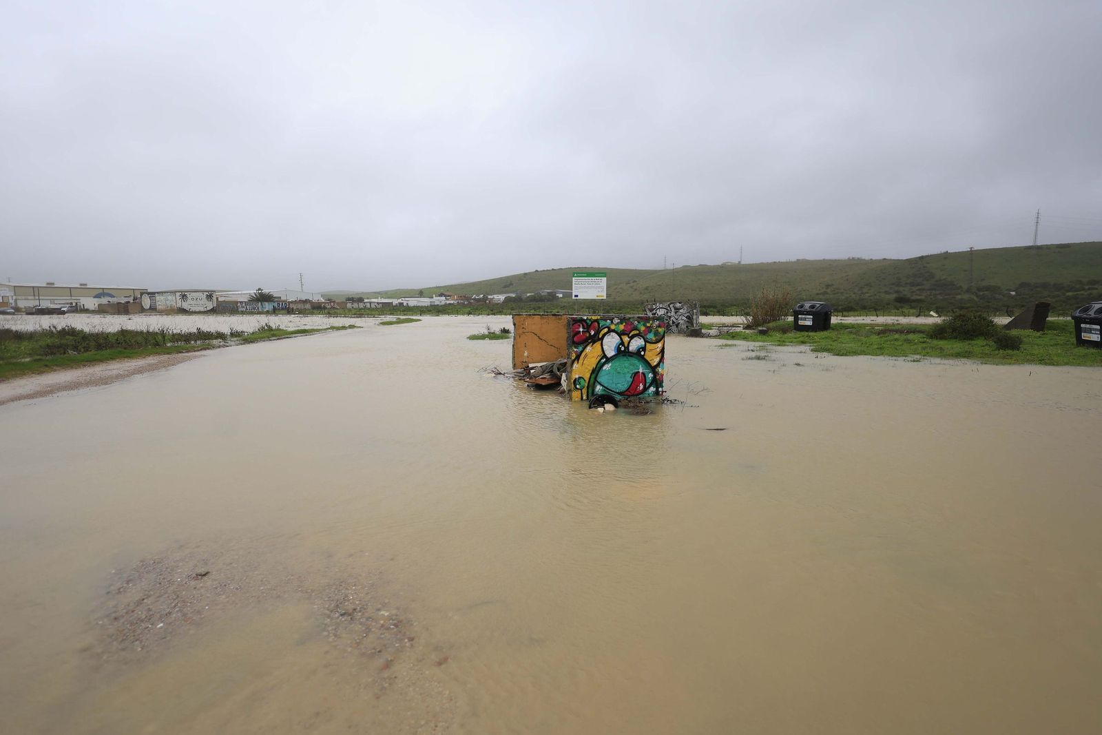 Fotos de los efectos de la borrasca Leonardo en Tarifa, Algeciras y Castellar