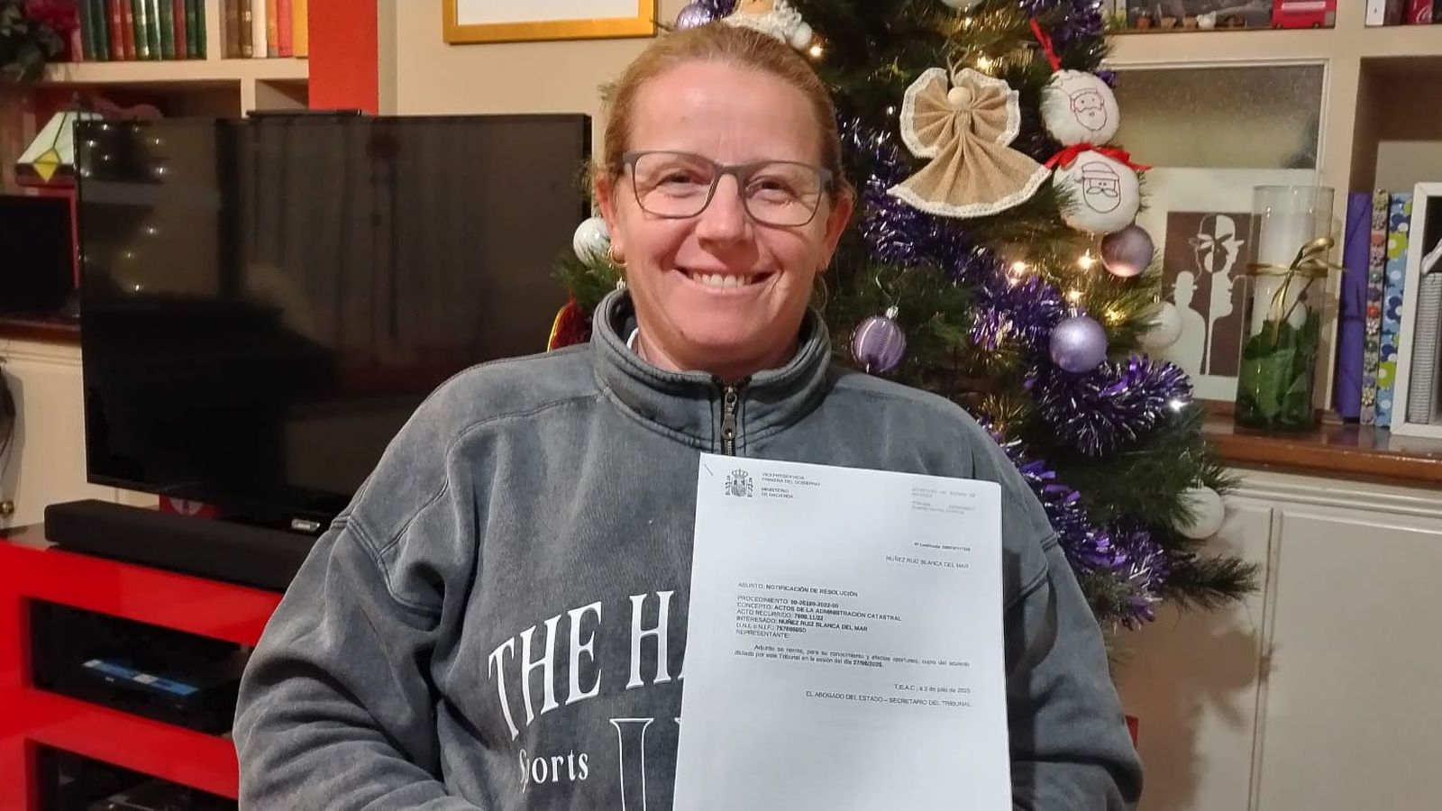 Blanca Núñez, con la sentencia del TEAC que le da la razón por segunda vez.