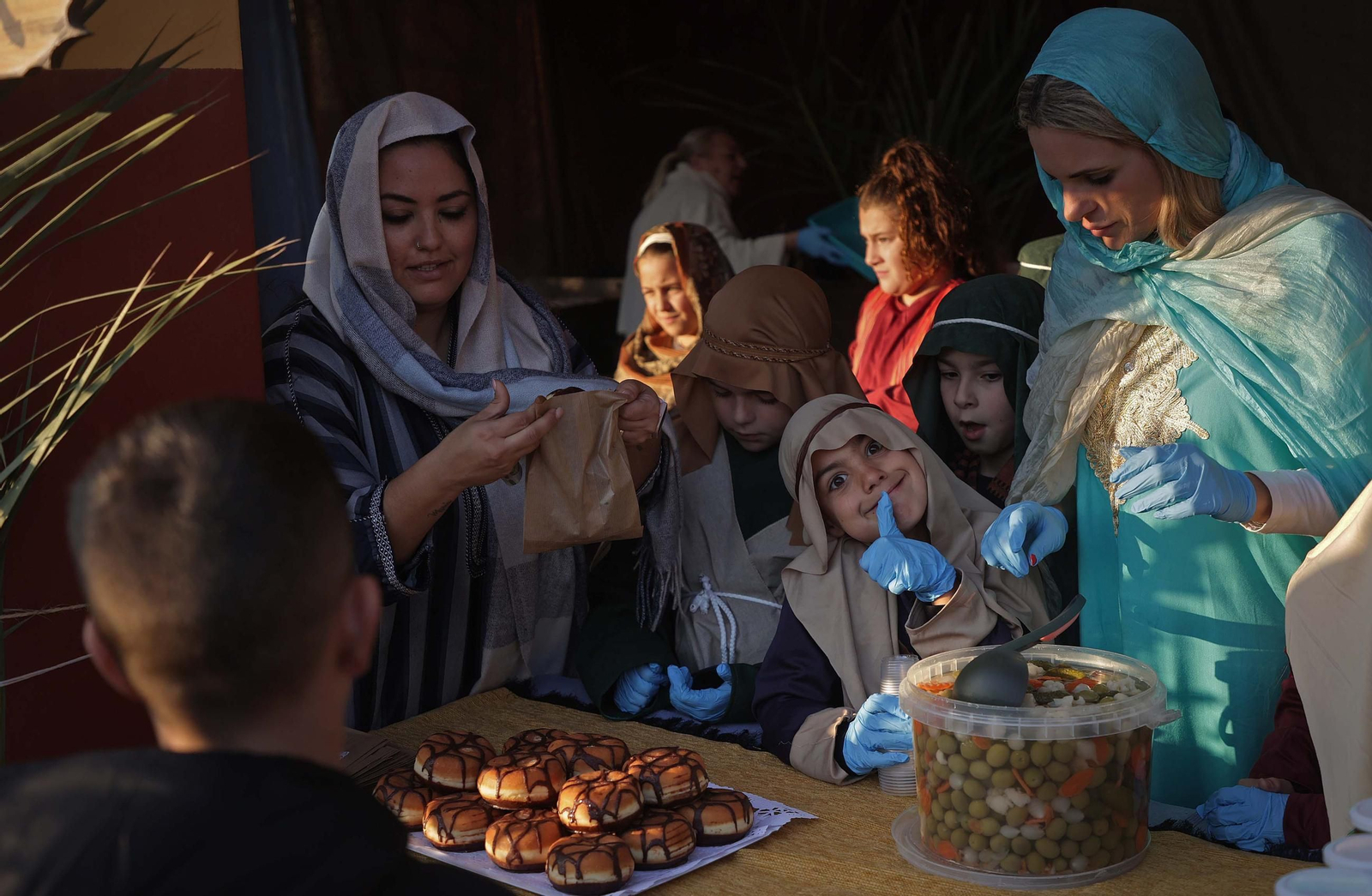 Fotos del Belén Viviente del colegio Salesianos de La Línea