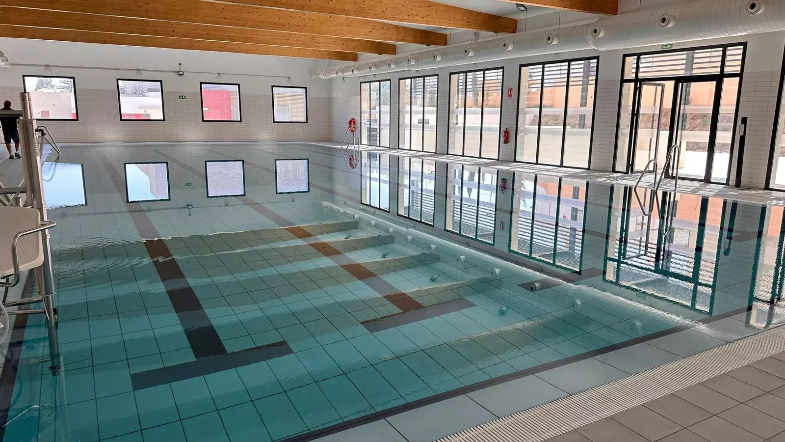 Piscina cubierta del nuevo pabellón deportivo de Huércal.