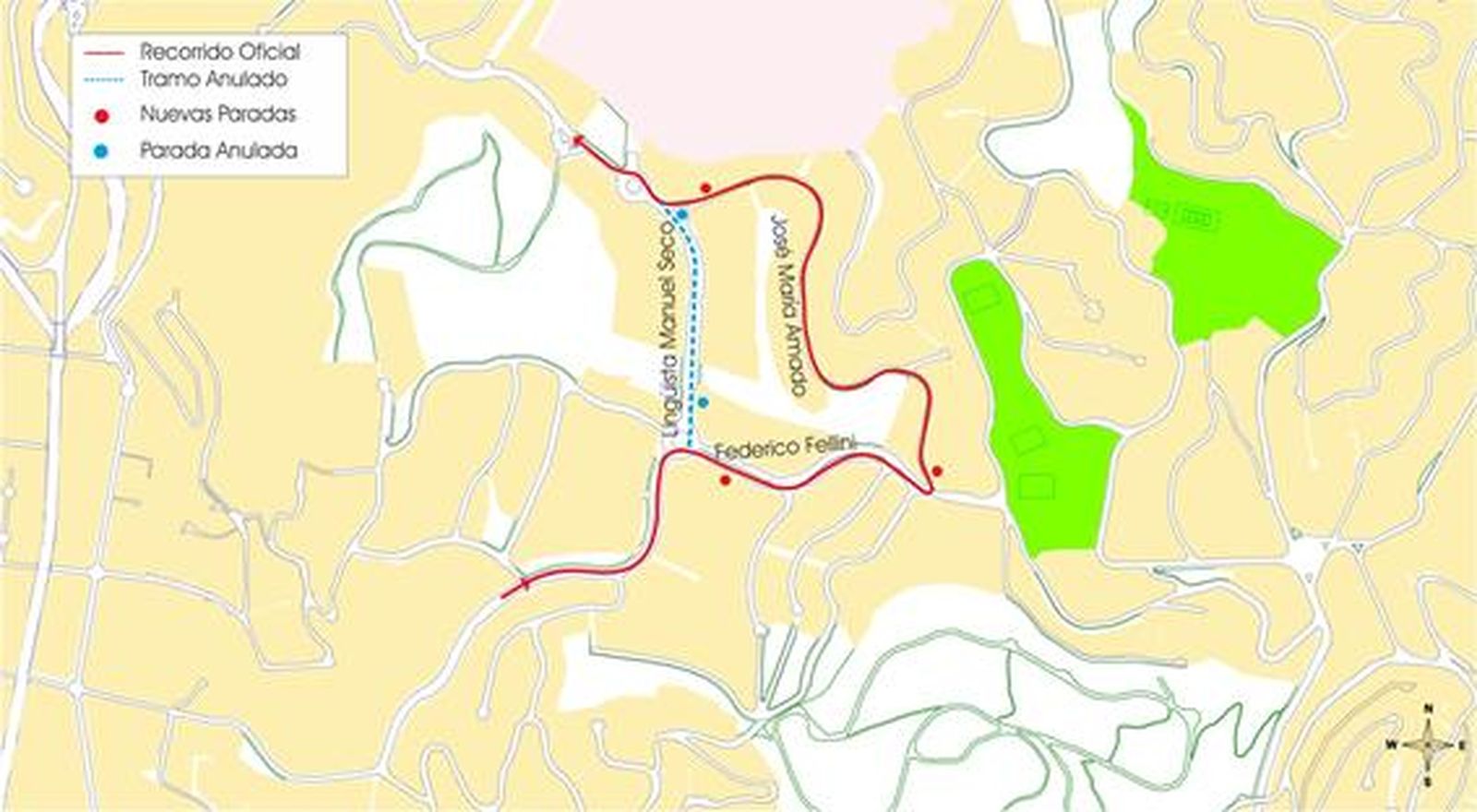El Ayuntamiento de Málaga amplía la línea circular de autobús que recorre Parque Clavero.