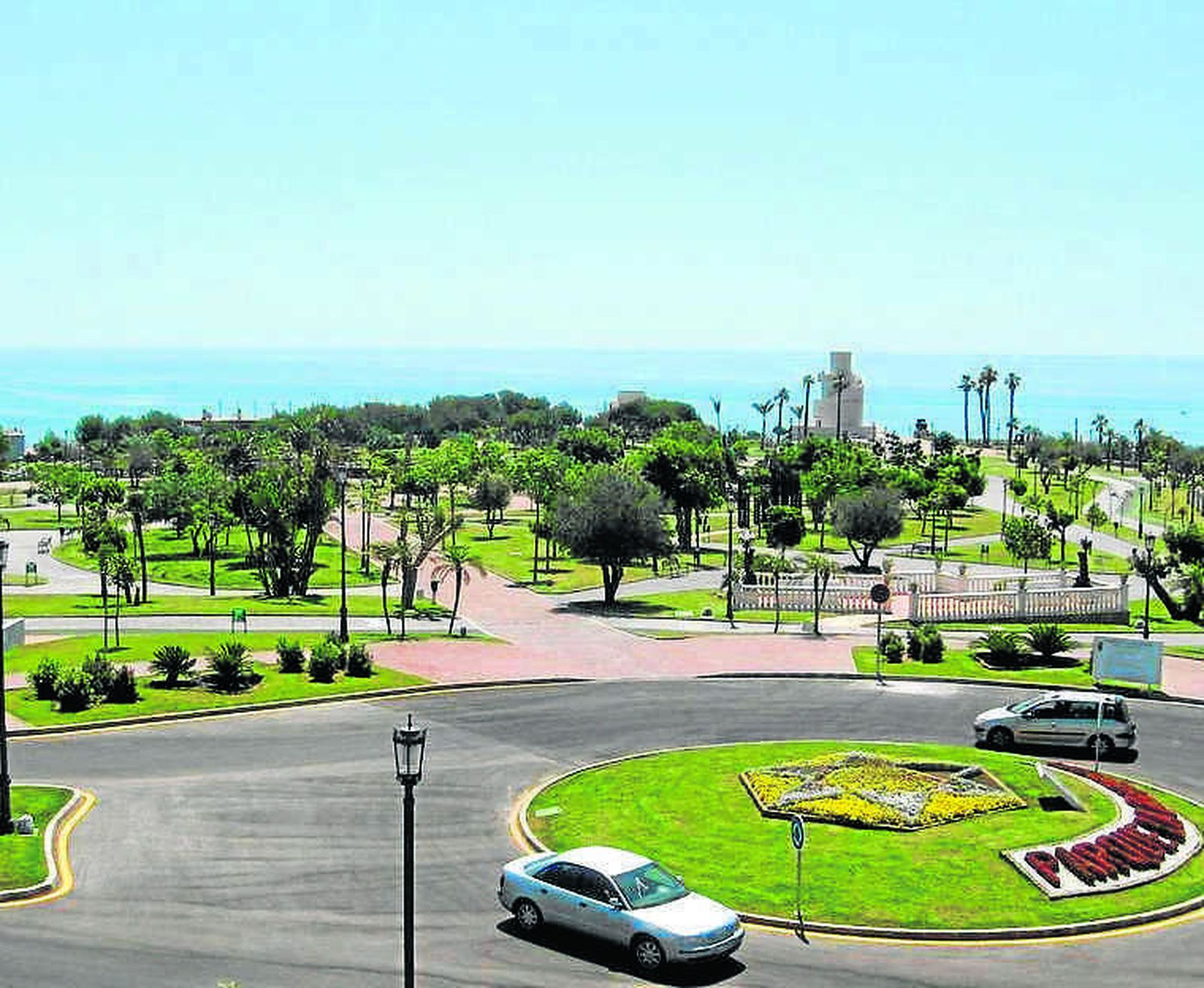 Acceso al parque de La Batería