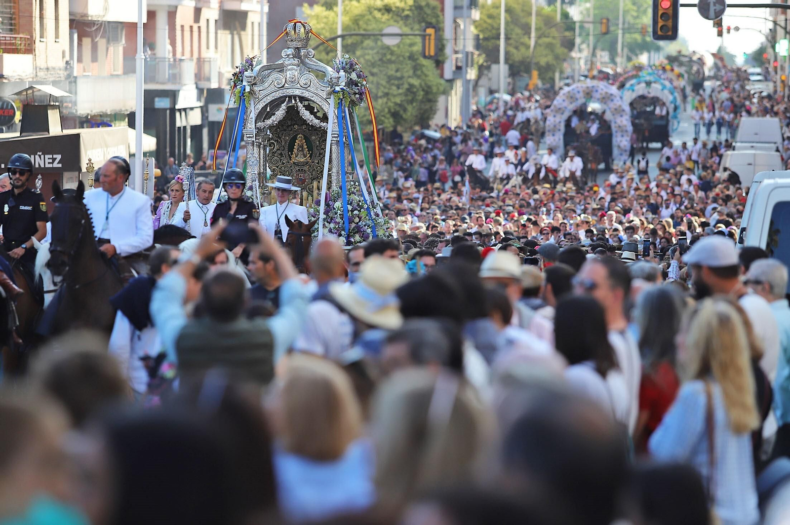 Salida de la Hermandad de Huelva el pasado 2023.