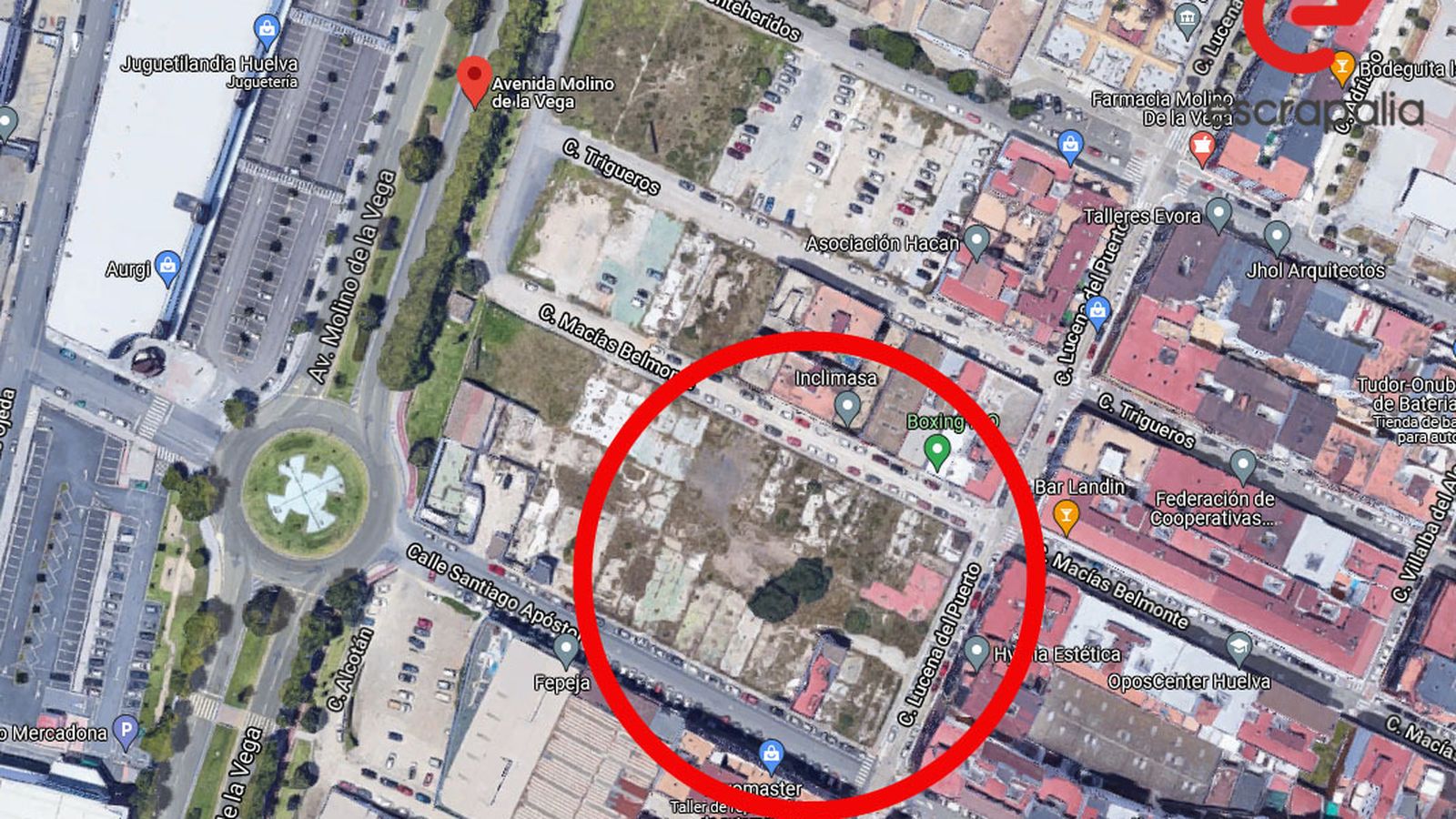 Punto correspondiente al segundo lote de fincas.