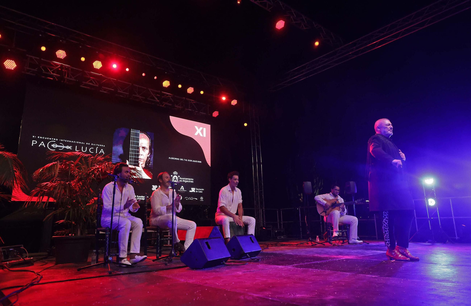 Fotos de la tercera sesión del XI Encuentro Internacional de Guitarra Paco de Lucía en Algeciras: Joni Jiménez y Antonio Canales