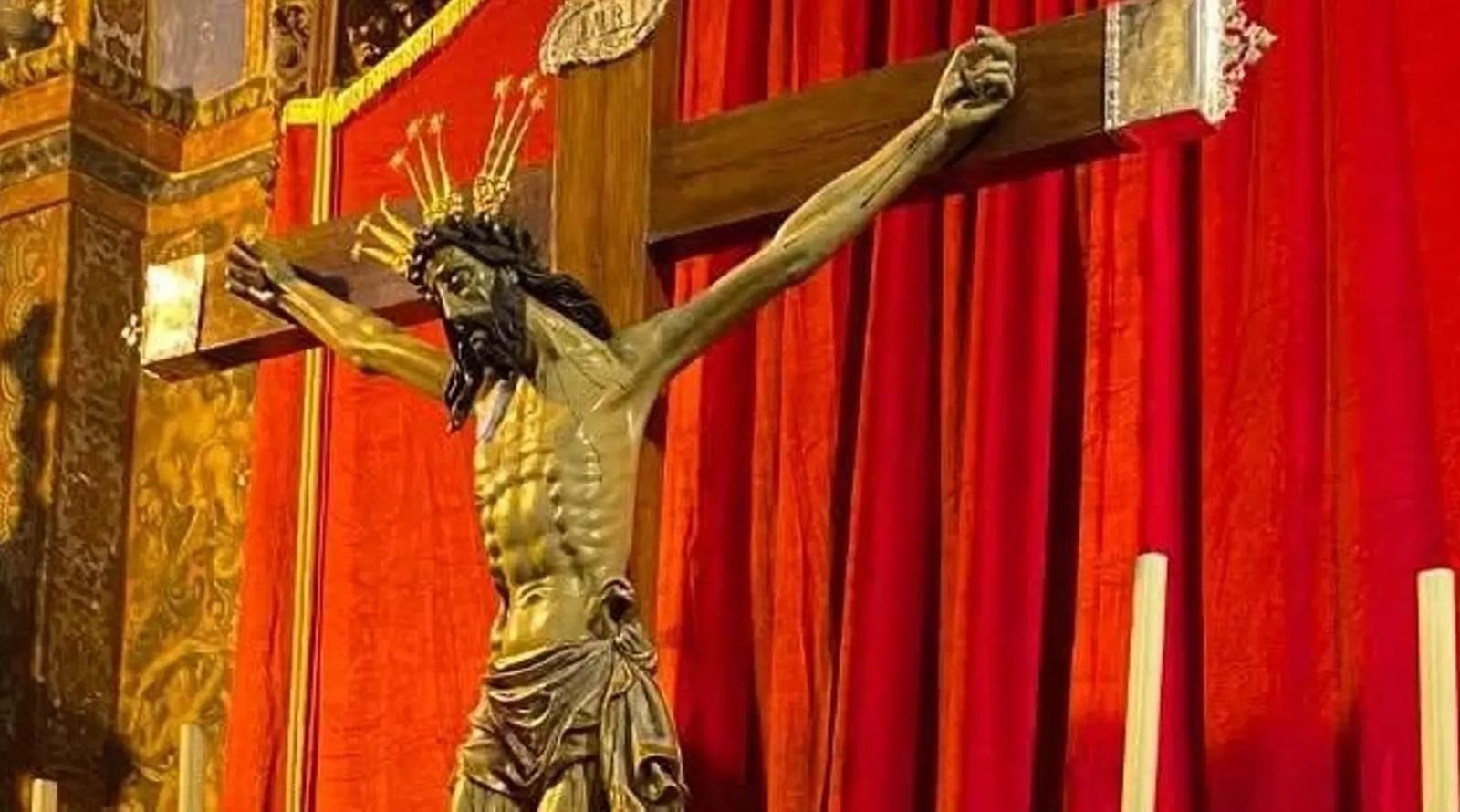 El Cristo de San Álvaro, en su templo.