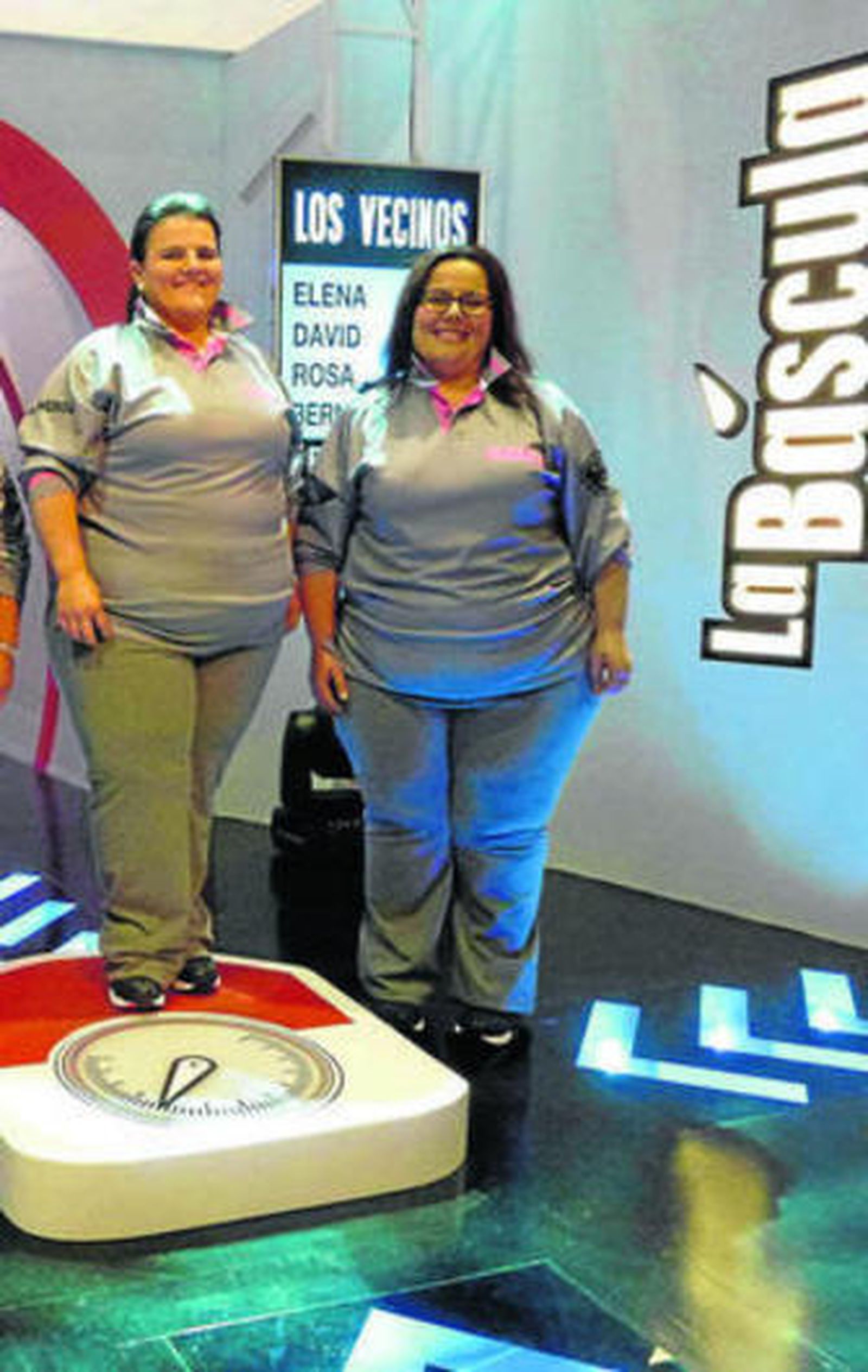 Dos de las hermanas de Sanlúcar, al principio de la grabación de 'La Báscula'.