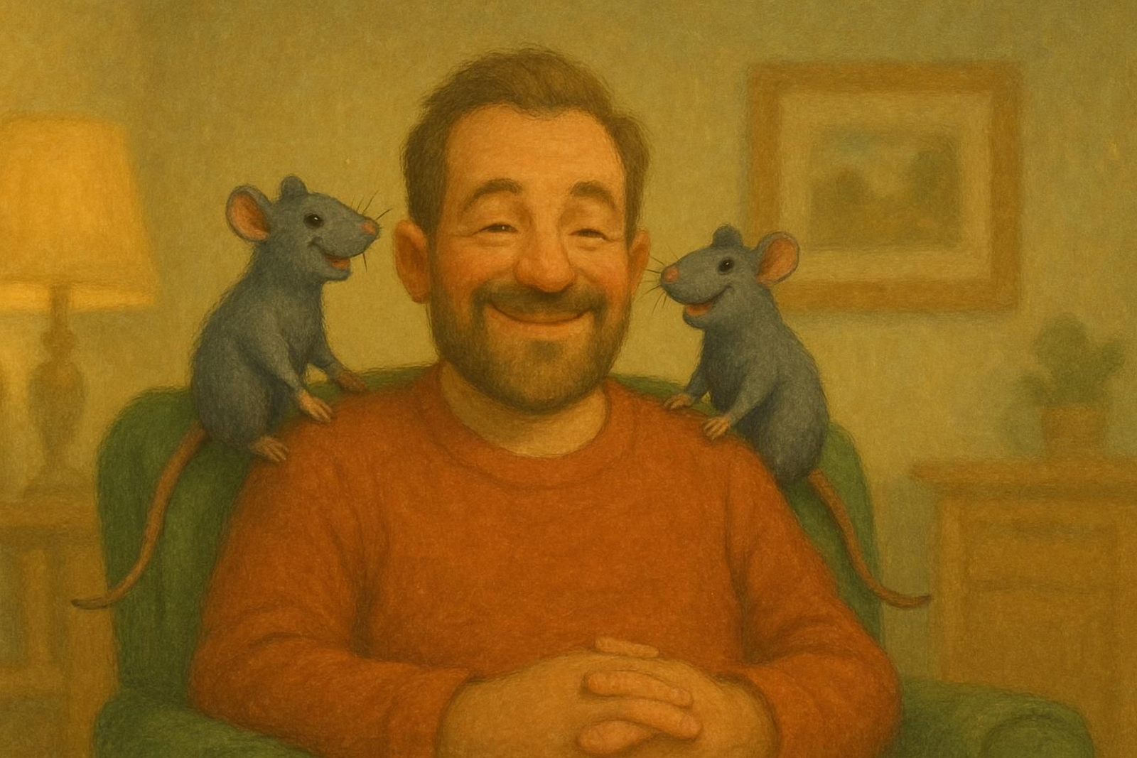 Ilustración de 'Las ratas felices'