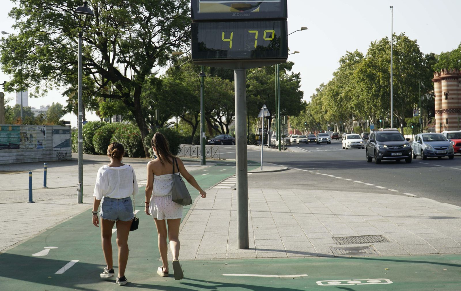 Sevilla registra una máxima de 43,1 grados a las 18:40