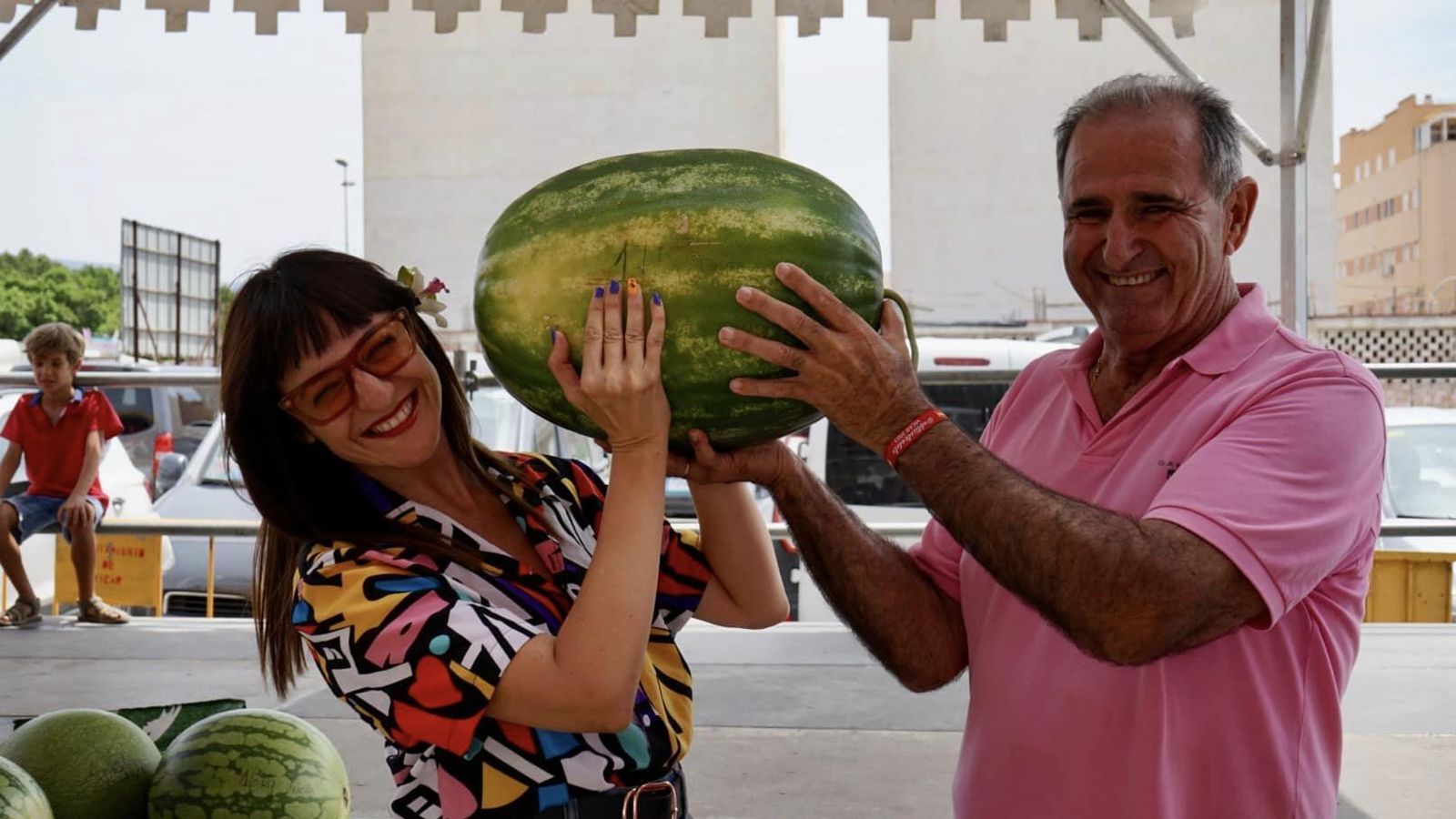 El concurso de sandías es un clásico en las fiestas.