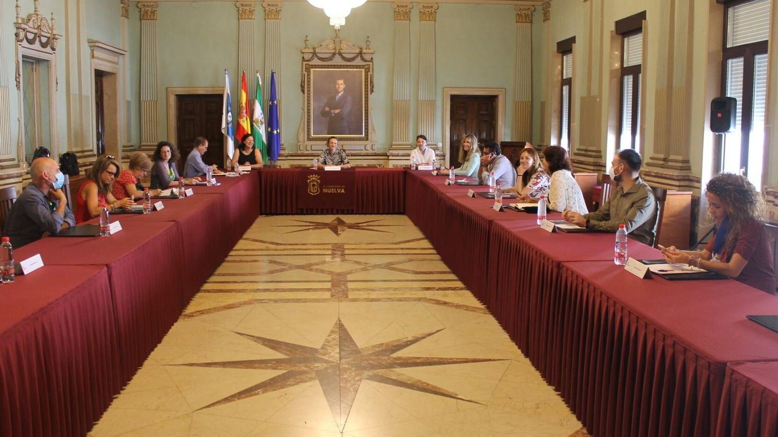 Reunión de la comisión Eracis en el Ayuntamiento de Huelva.