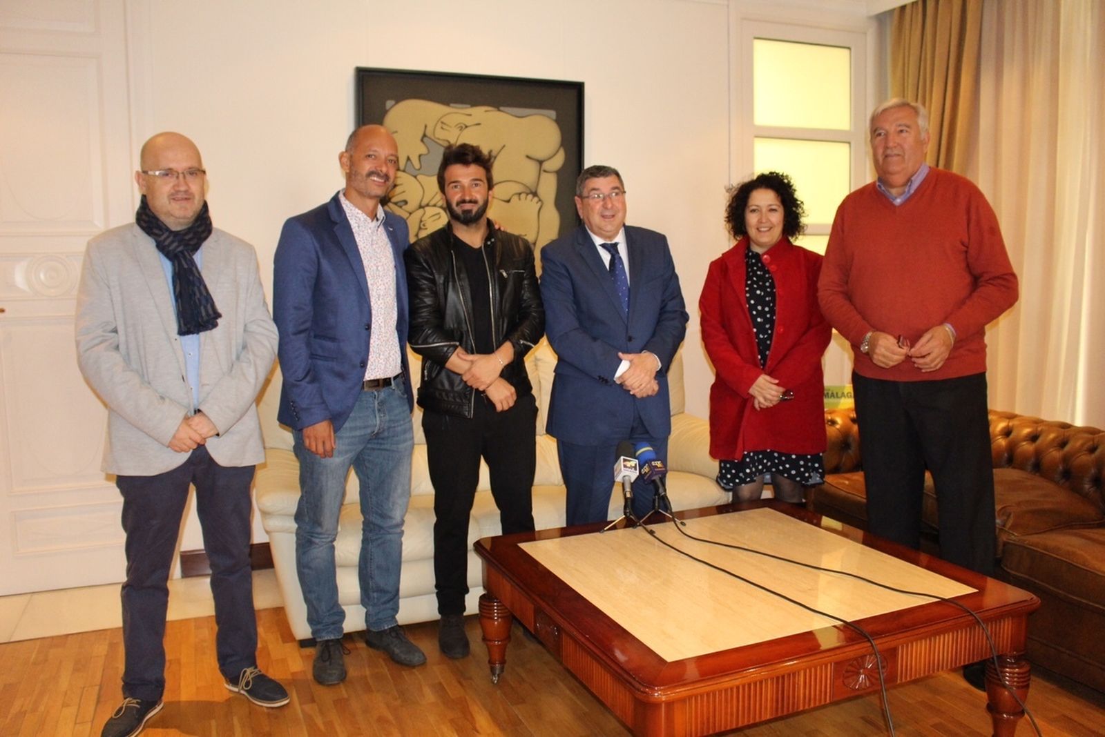 Un momento de la presentación, ayer.