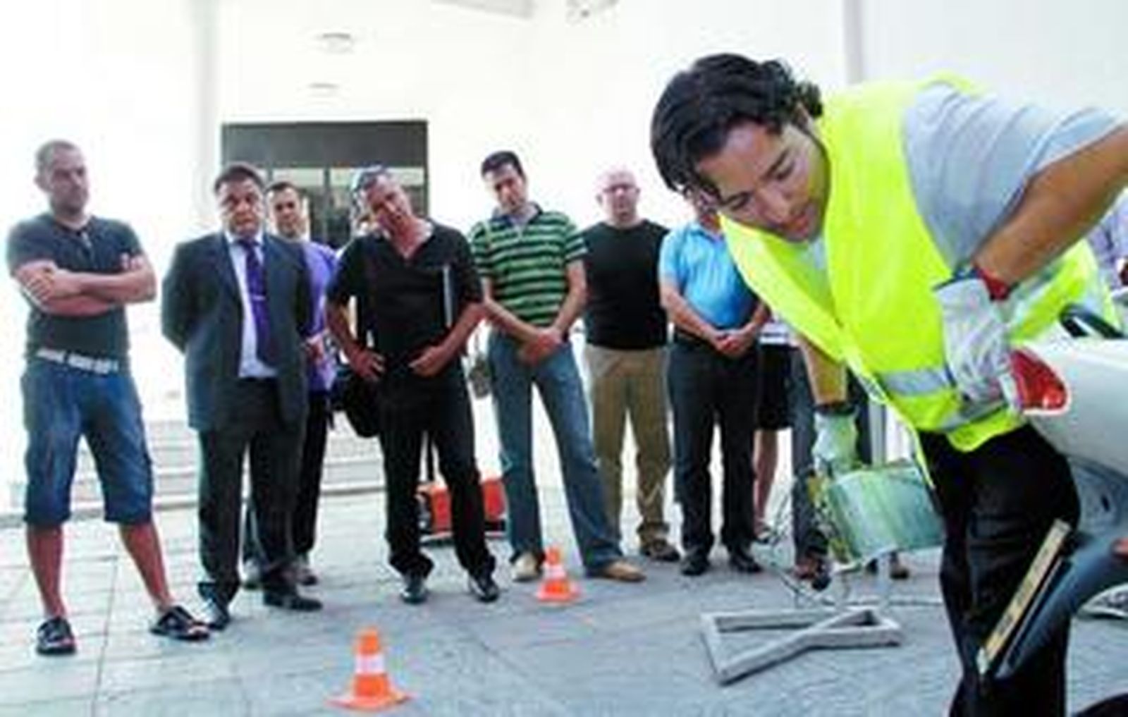 Desarrollo de la jornada técnica con los agentes de la Policía Local.