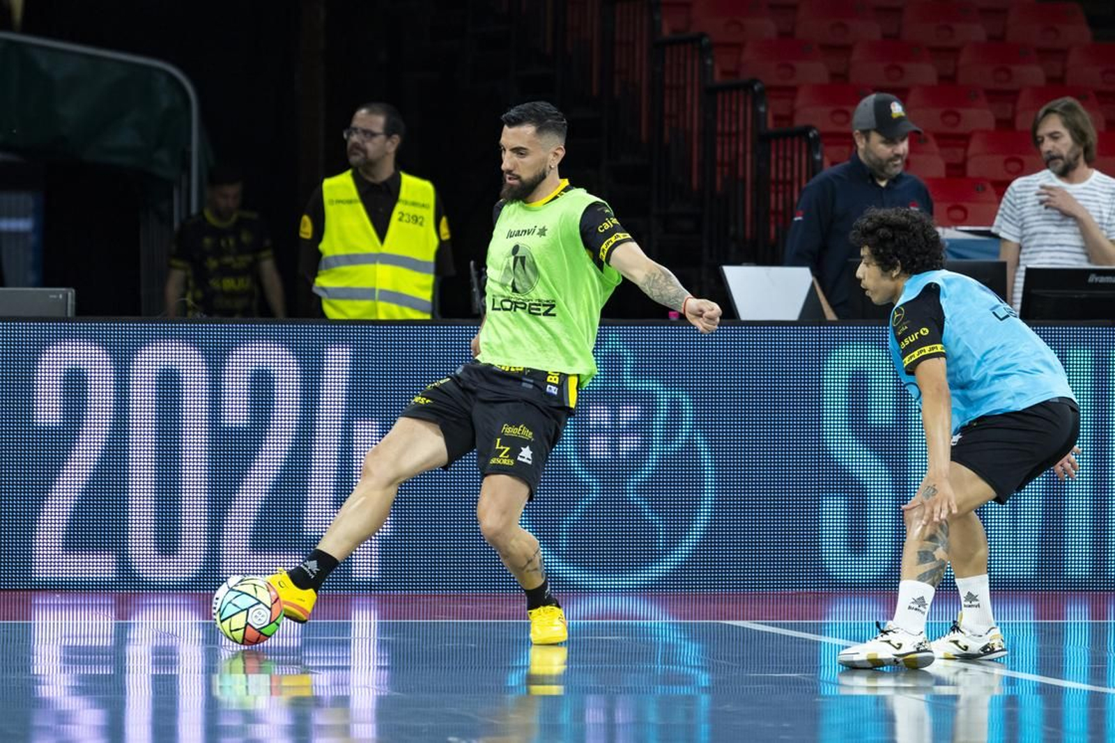 Llegada a Sevilla y último entrenamiento del Jaén Paraíso Interior FS antes de la Copa del Rey