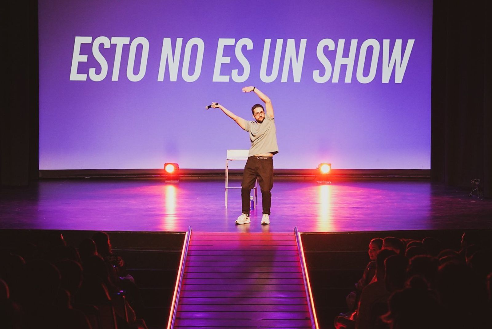 Galder Varas, durante una de sus sesiones por España con 'Esto no es un show'
