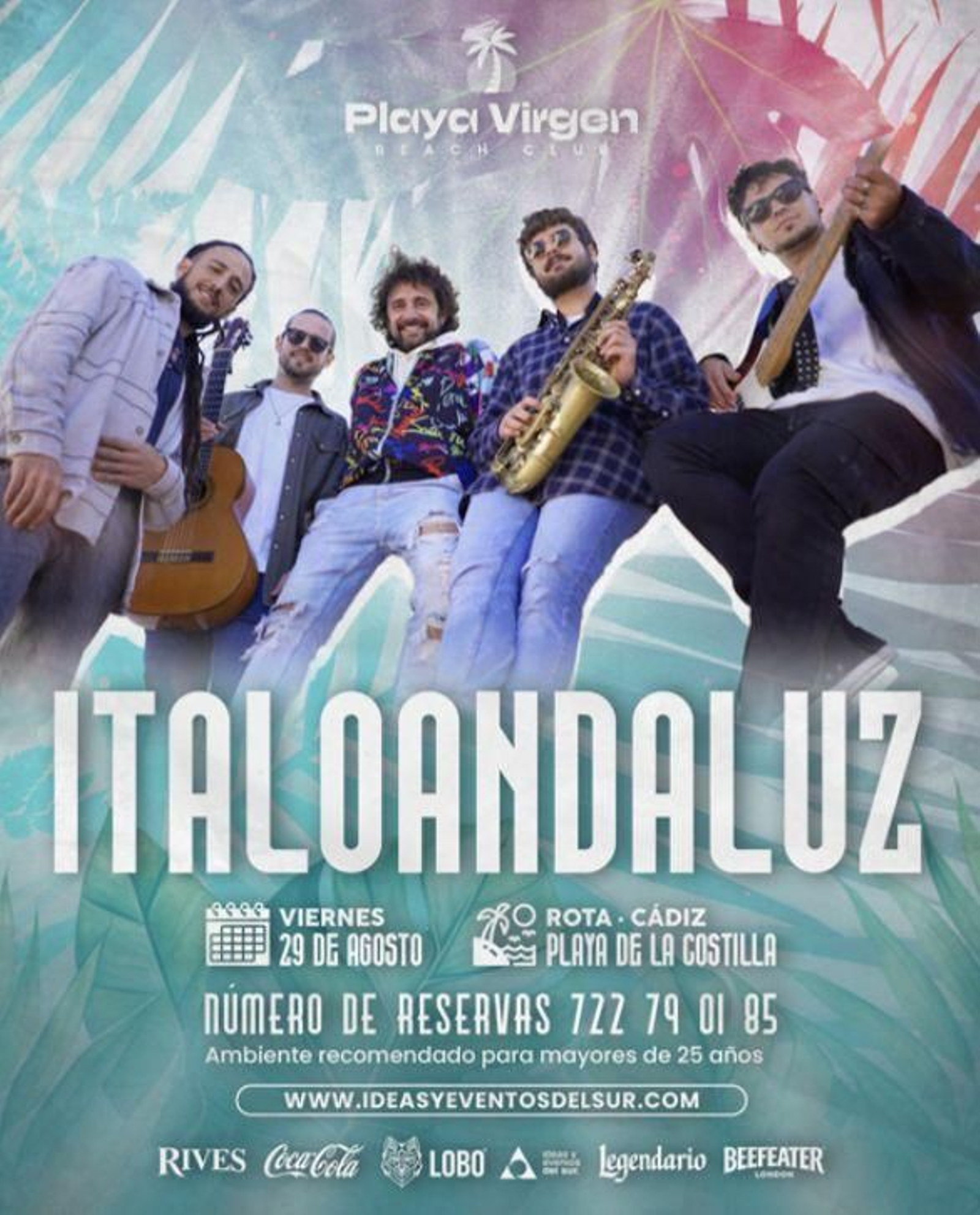 Italoandaluz, en Playa Virgen. Rota.