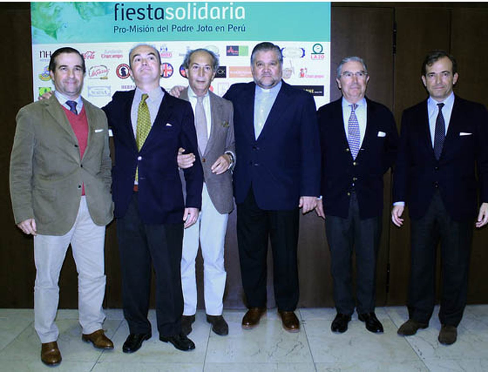 Félix Fernández-Salvador, Felipe Gaytán de Ayala, Julián Sáenz Morejón, el Padre Jota, Enrique Moreno de la Cova y Pedro Fernández-Salvador.

Foto: Victoria Ramírez