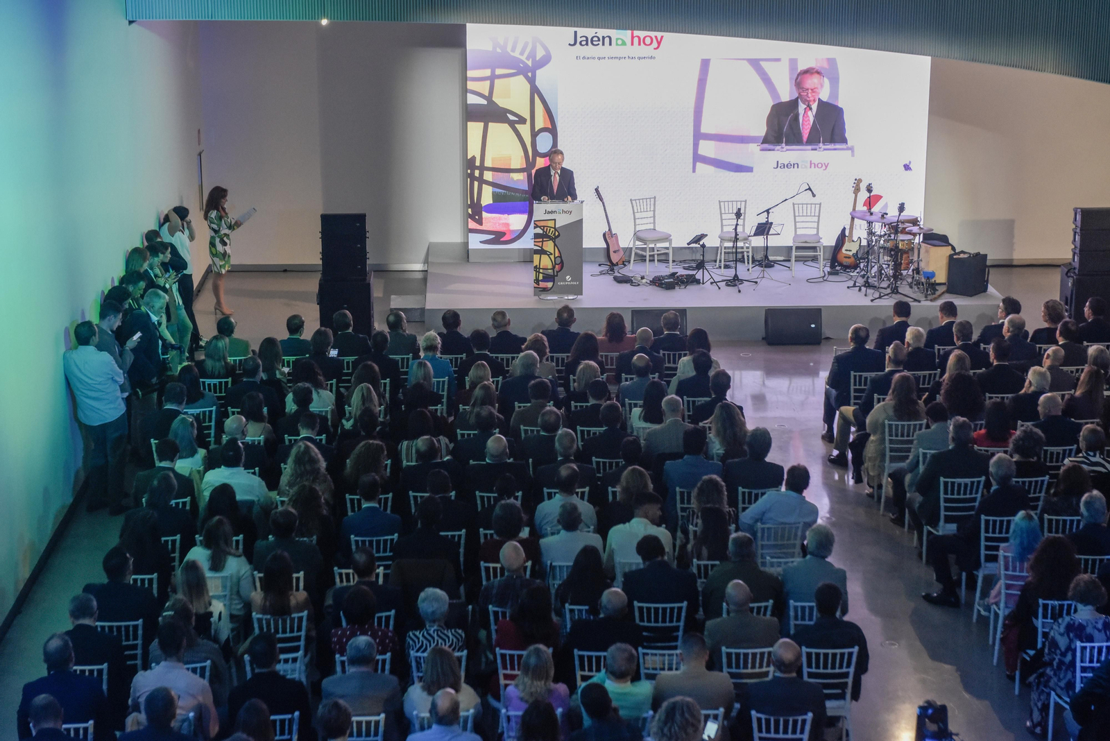 Acto de inauguración del nuevo periódico del Grupo Joly, Jaén hoy