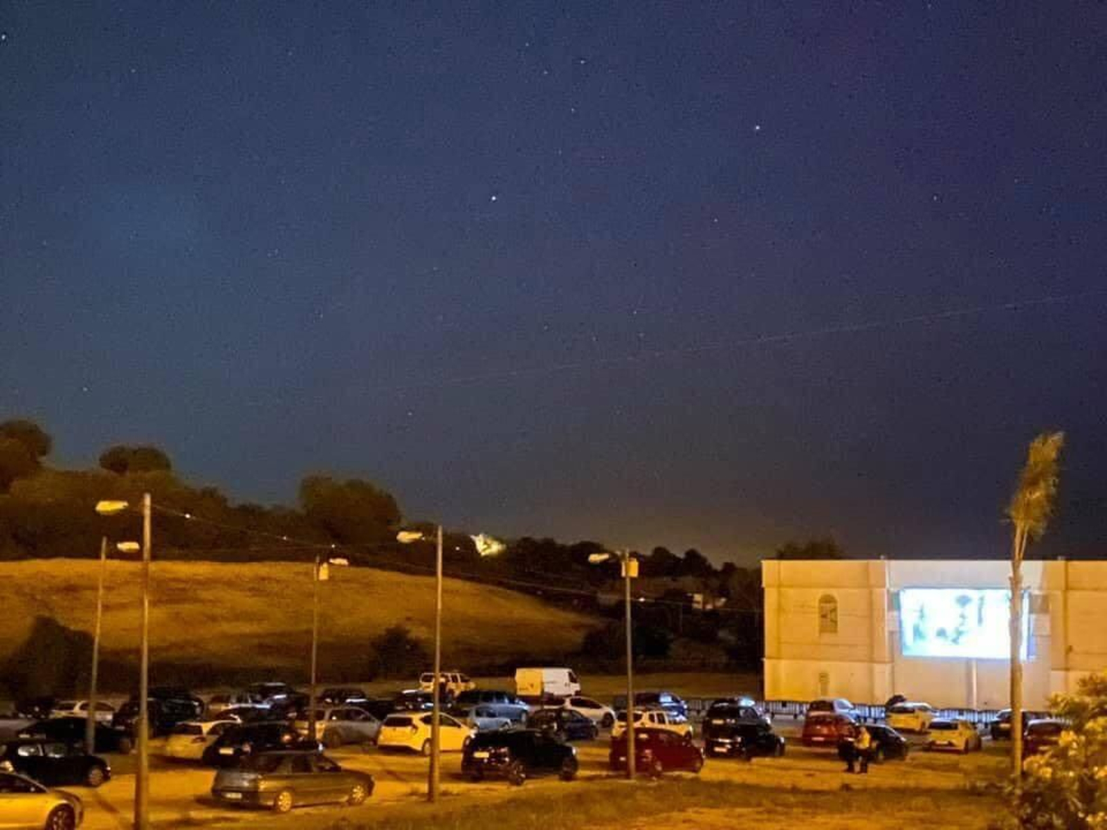 El autocine se estrena en Vejer.