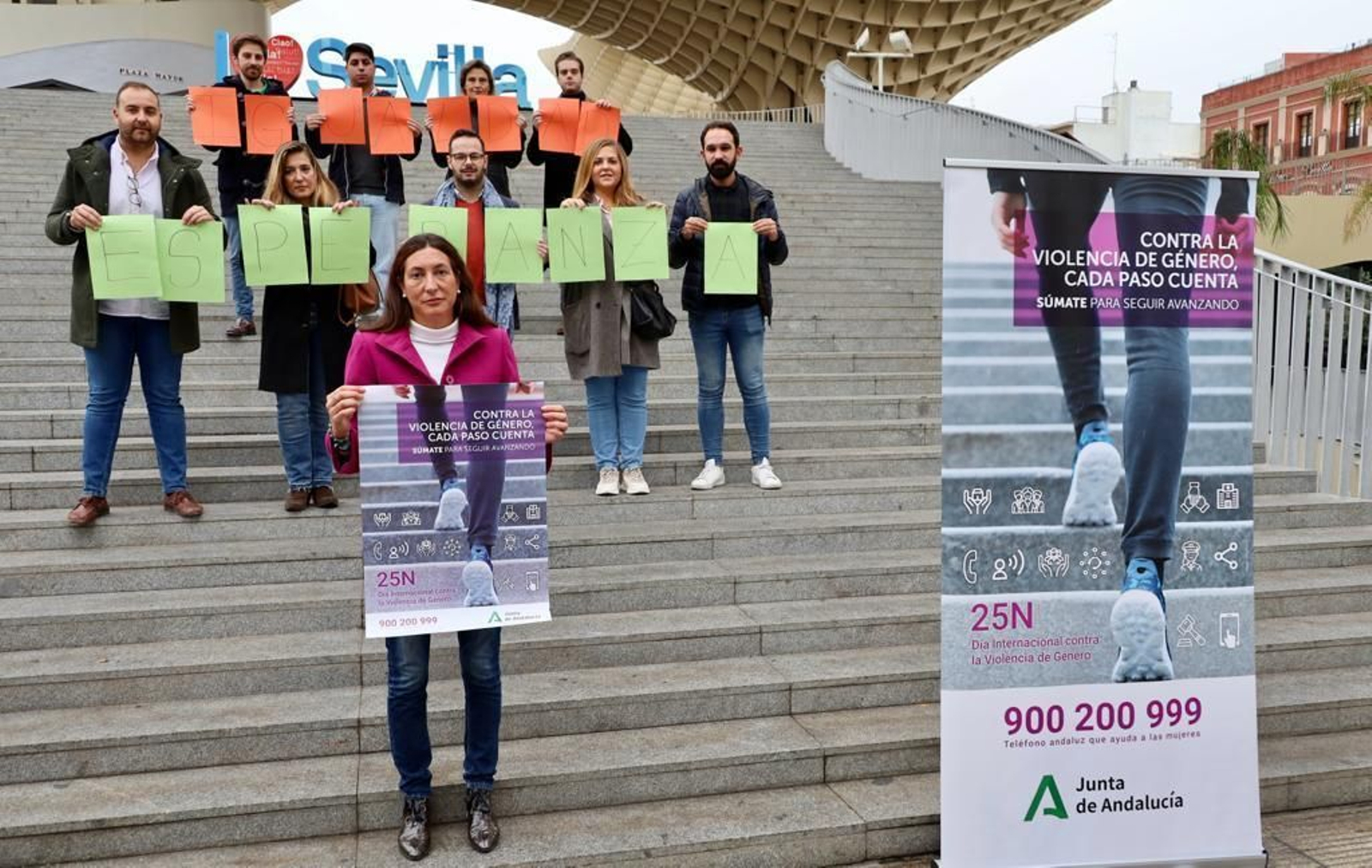 Presentación de la campaña institucional de la Junta ante el 25-N.