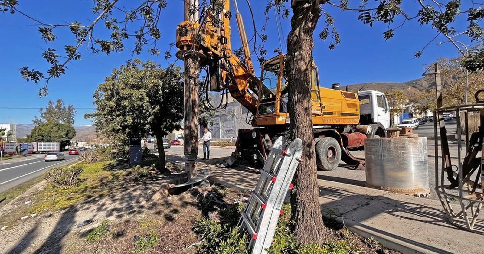 Obras de aguas pluviales en el Polígono Industrial