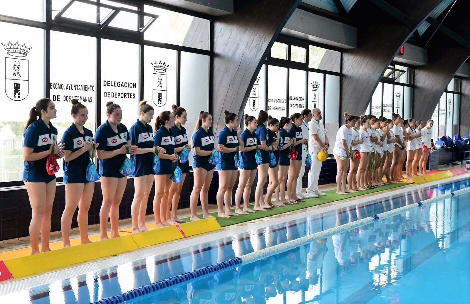 Presentación de un partido del CW Dos Hermanas PQS femenino.
