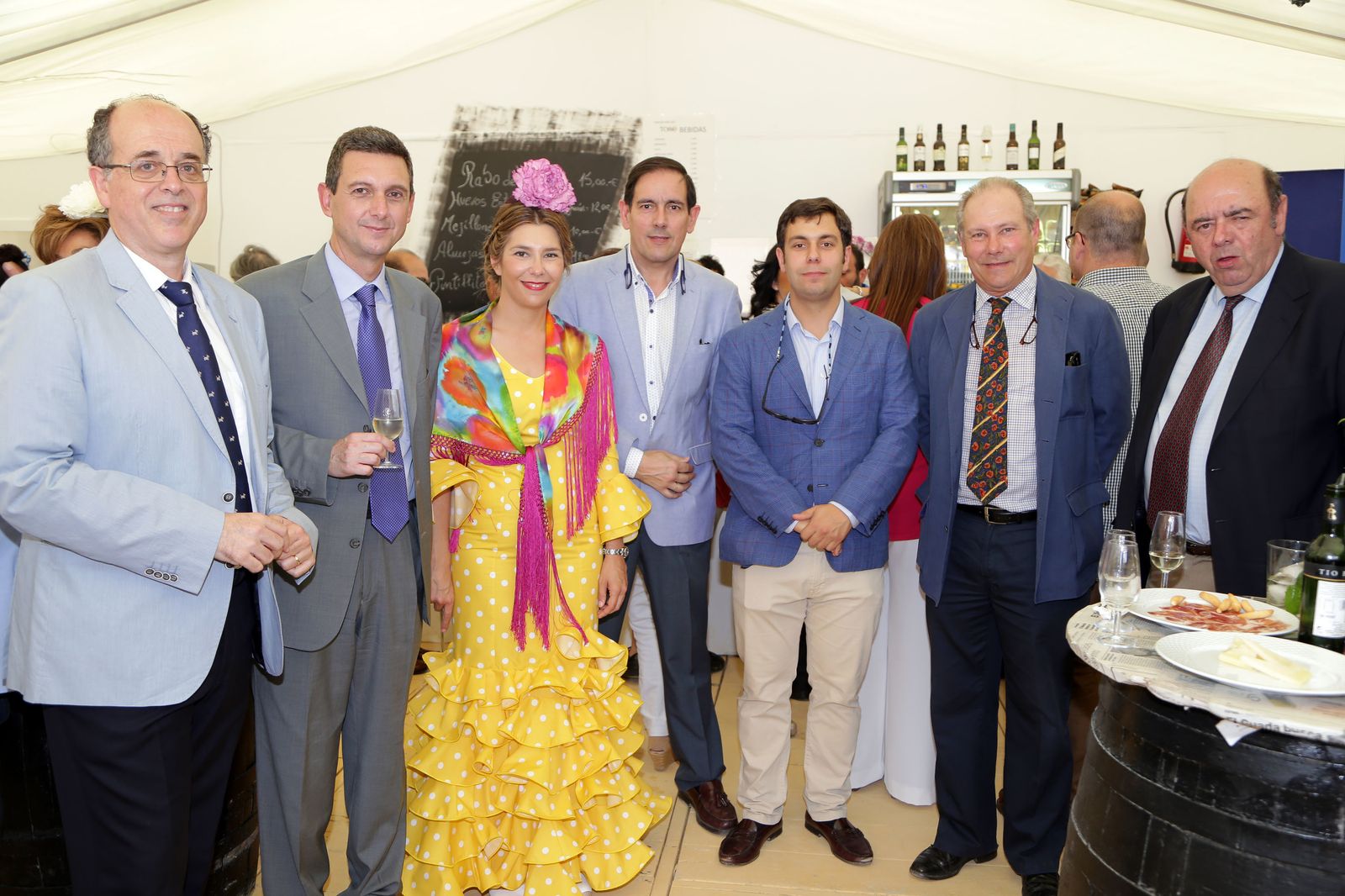 José Manuel Perea, Miguel Berraquero, Loreto Martín, Fernando García, José Manuel Marín, José Manuel Marín hijo y José Ignacio Díez, de la Cámara de Comercio y Montesierra.