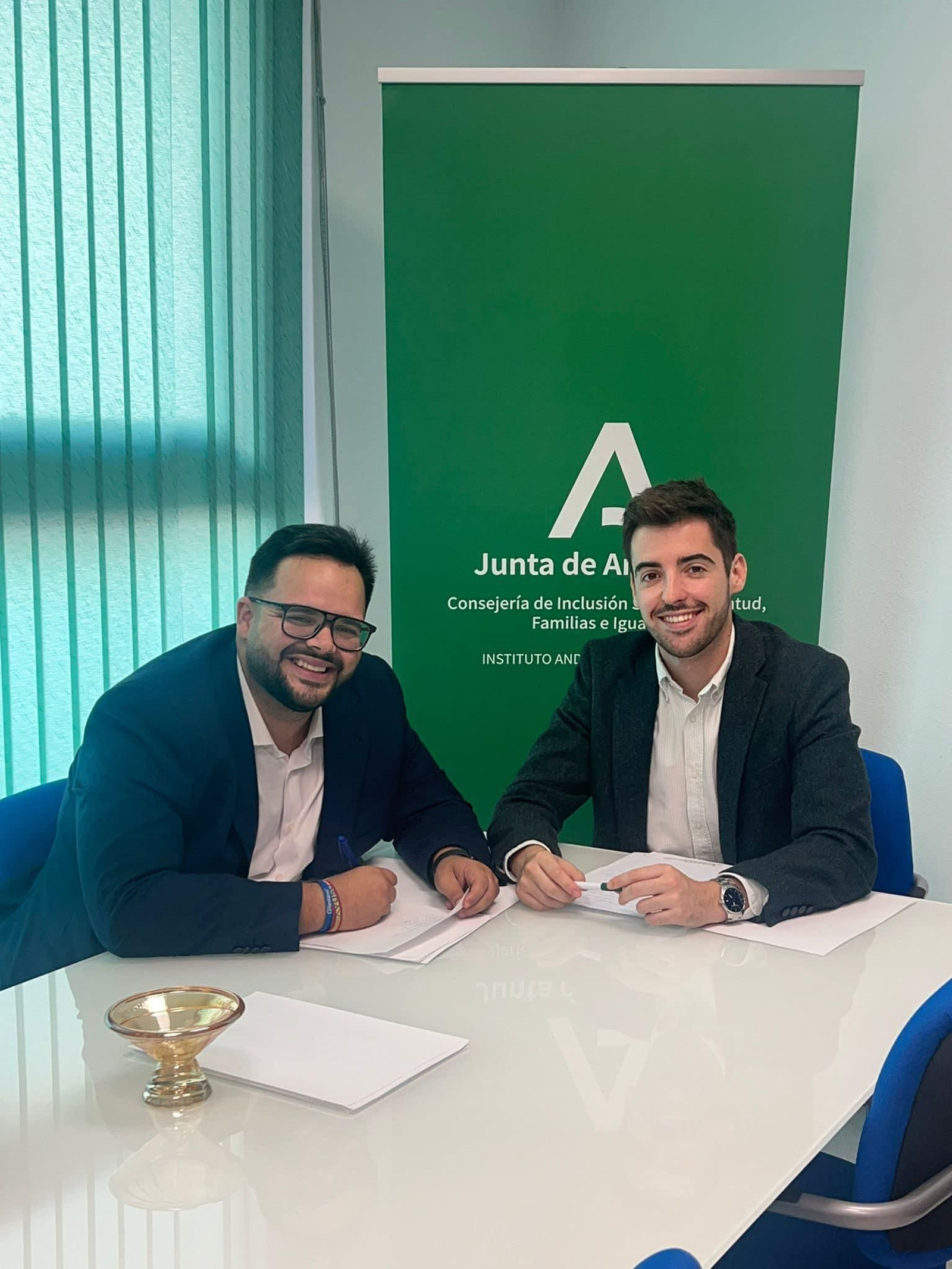 Domingo Trabalón y Diego Martínez durante su reunión la semana pasada