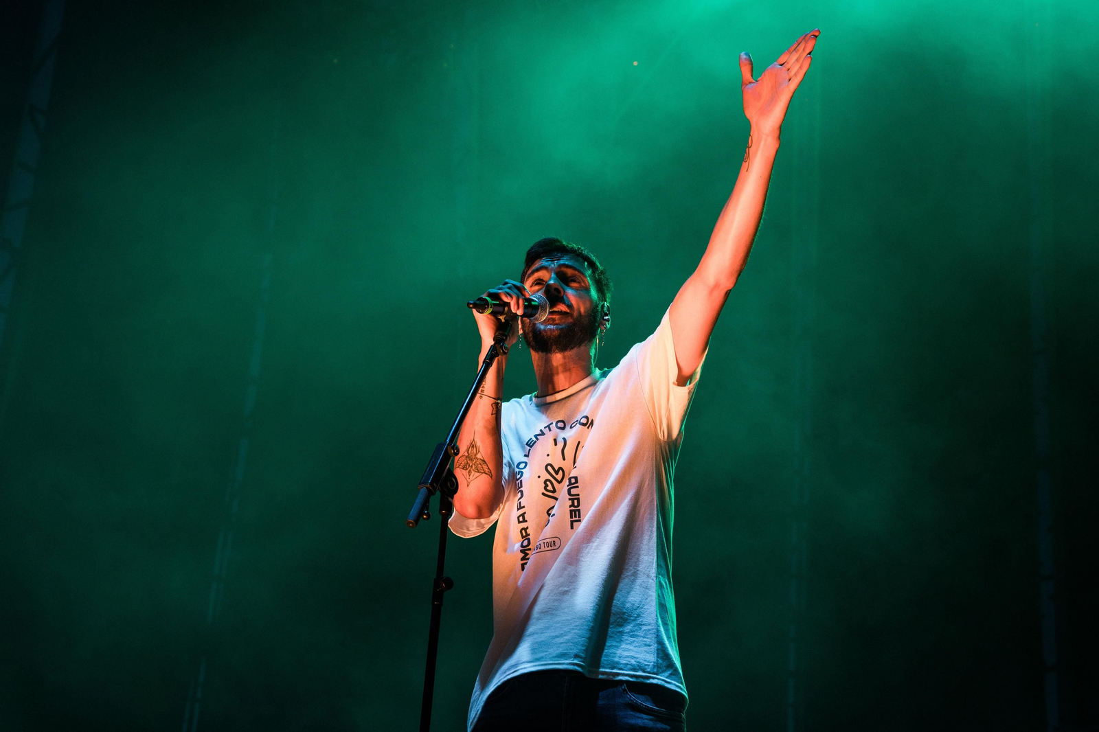 Raúle, en concierto en el Bahía Sound de San Fernando