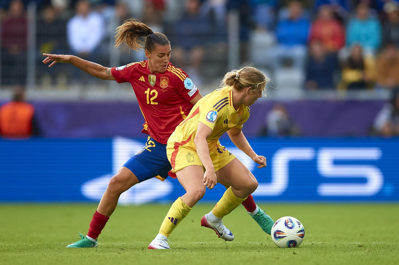 Las fotos de la goleada de España sobre Bélgica en la Eurocopa femenina
