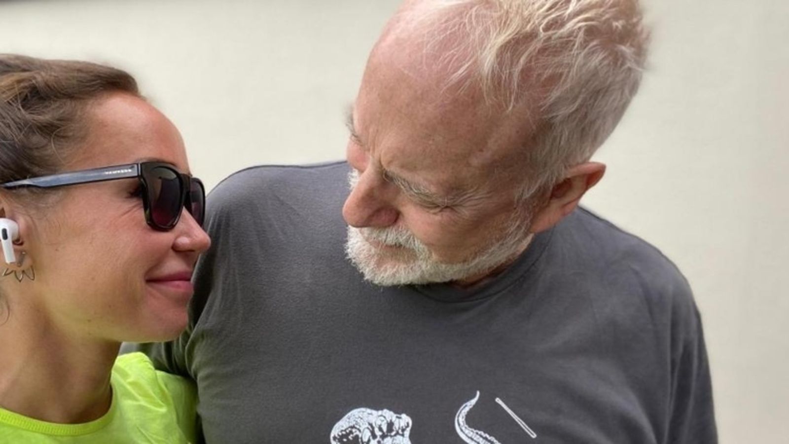 Dobrowolski con Mainat, cuando aún eran pareja.