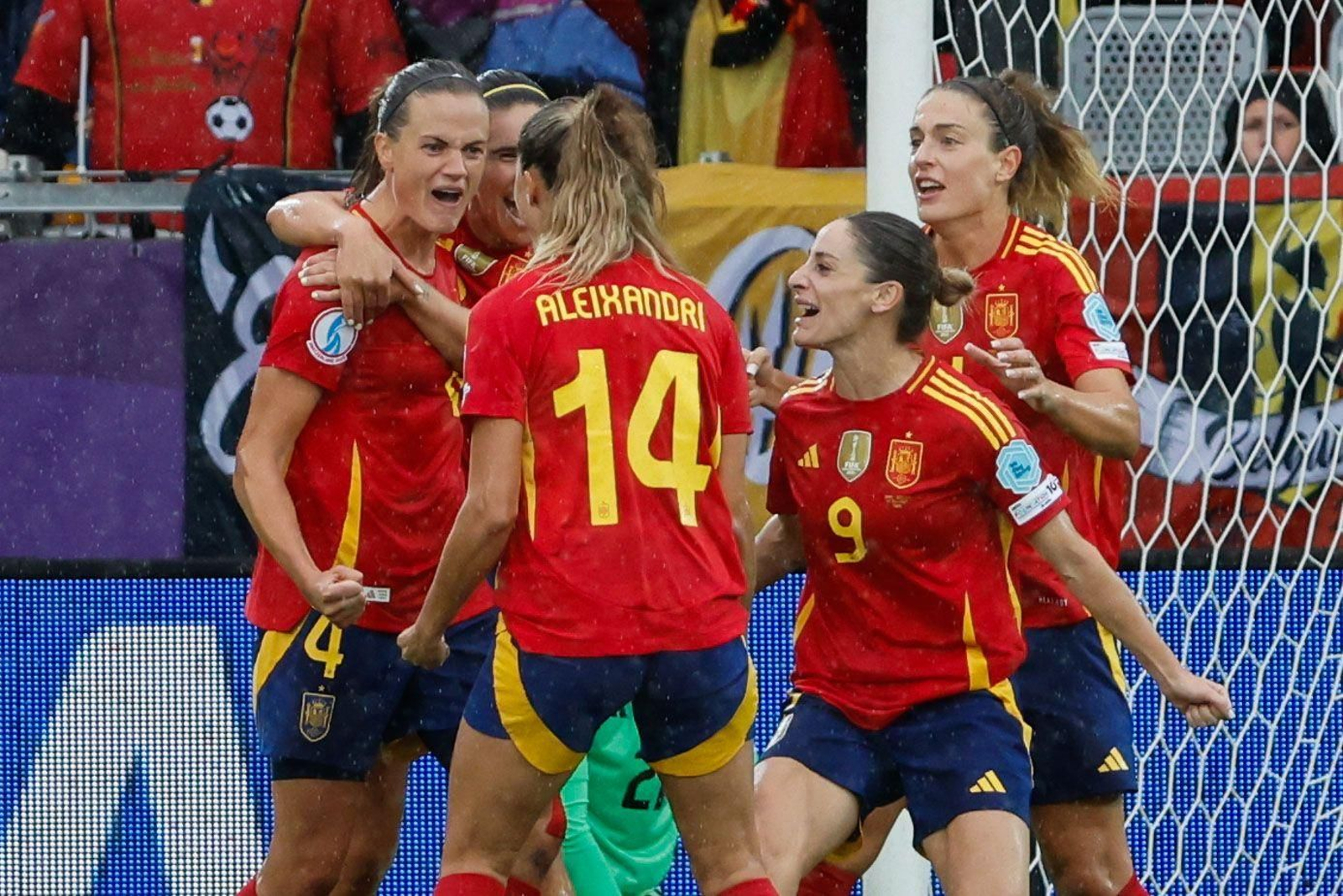 Las fotos de la goleada de España sobre Bélgica en la Eurocopa femenina