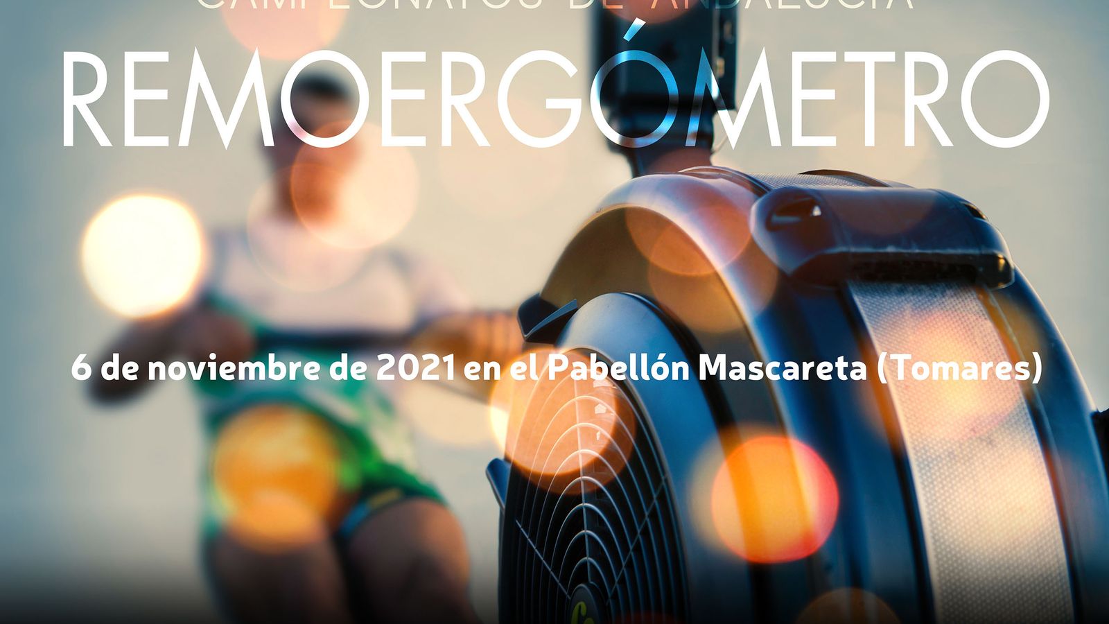 Cartel del Campeonato de Andalucía de remoergómetro.