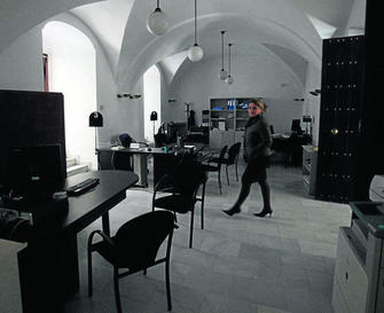 La Delegación de Urbanismo de Jerez, ayer sin luz.