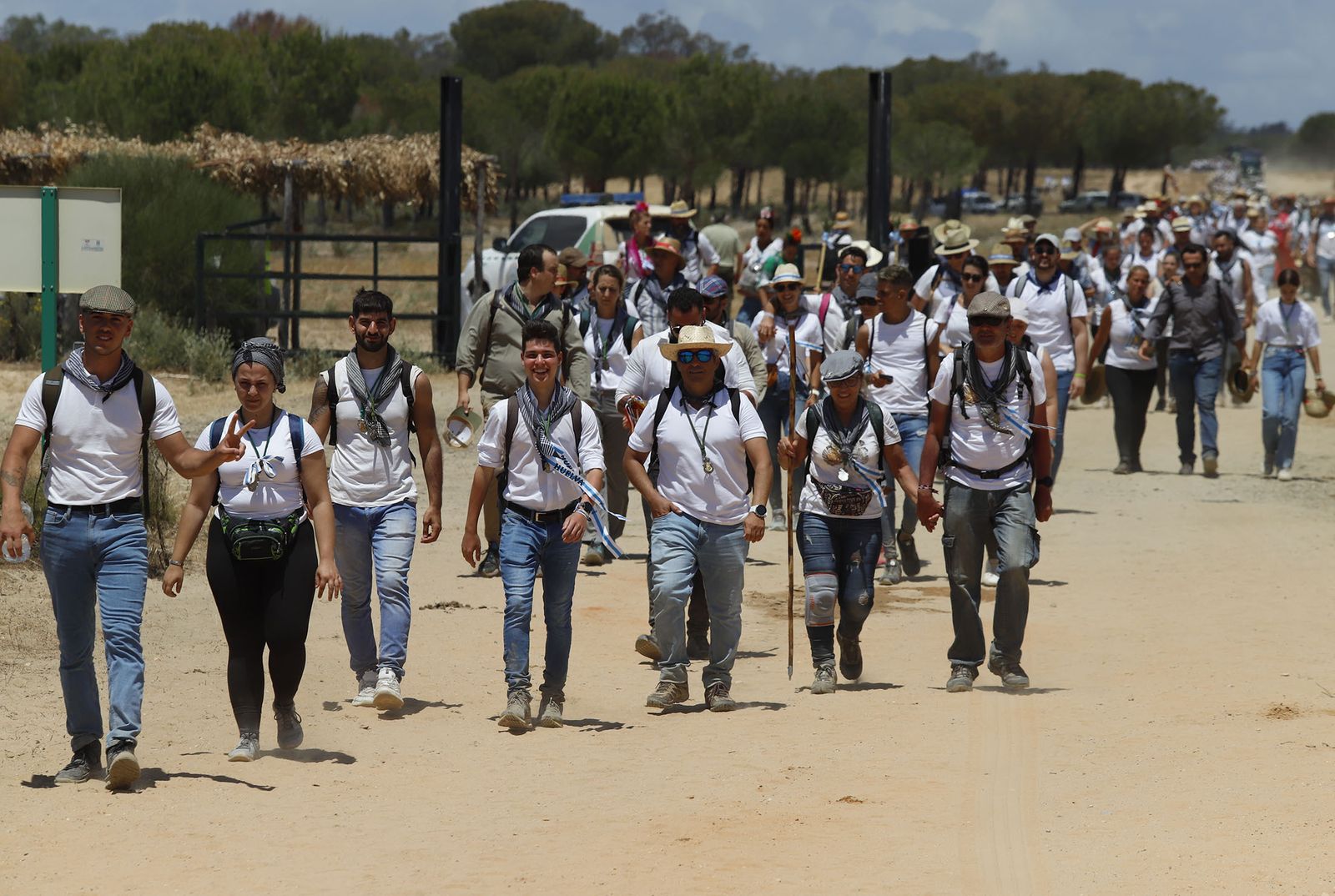 Todos los peregrinos de la Hermandad de Huelva, en imágenes