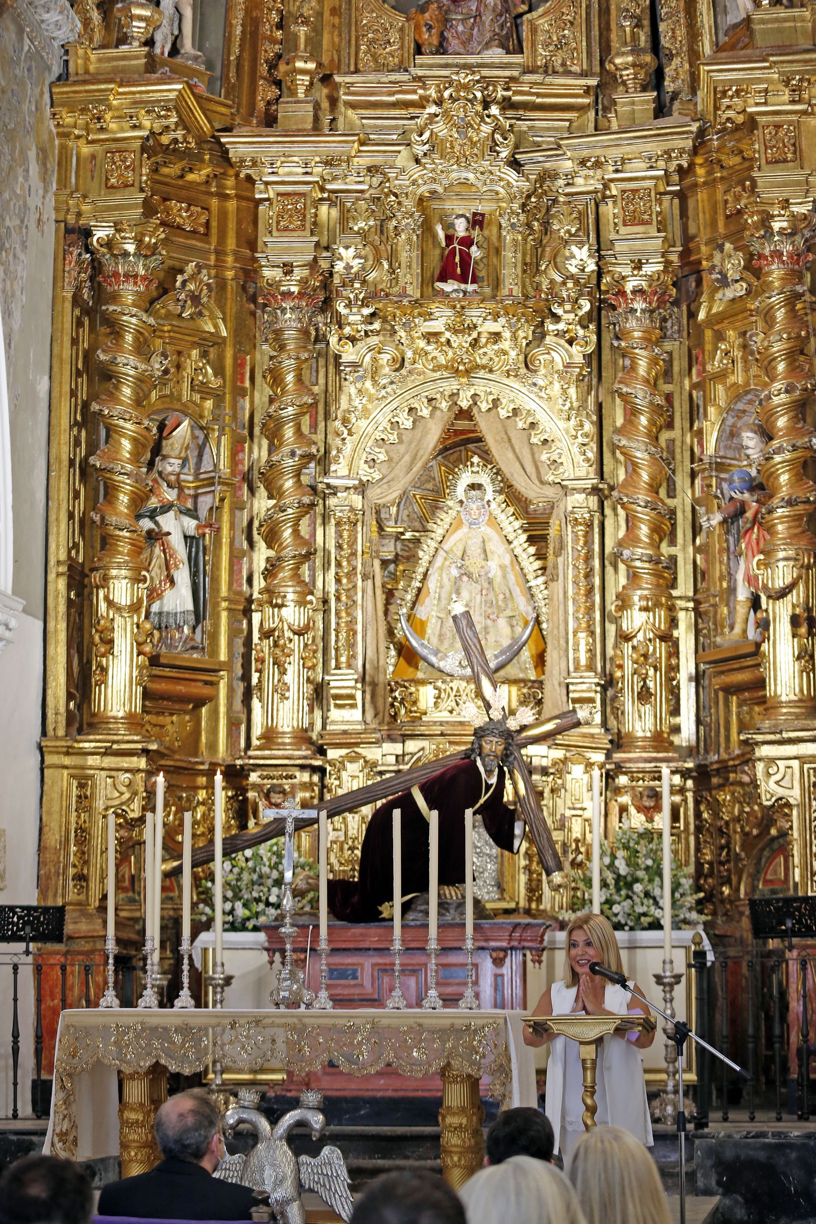 Bendición del retablo en la iglesia de San Lucas