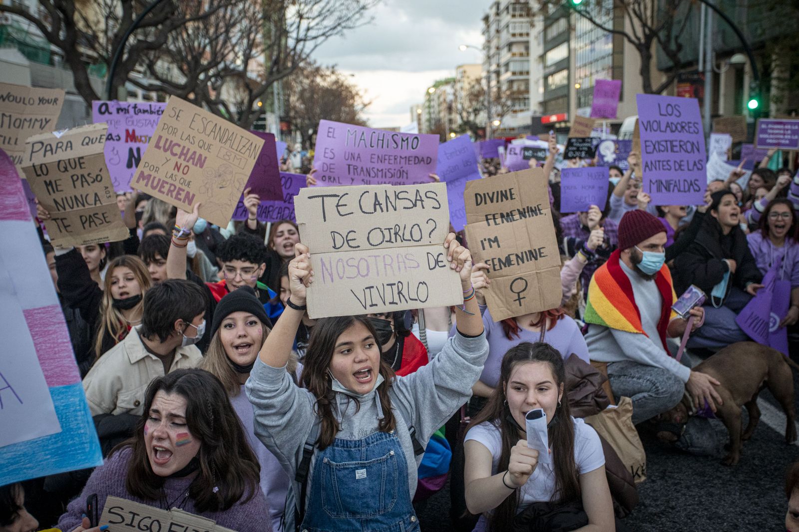 Imágenes de la manifestación del 8M en Cádiz